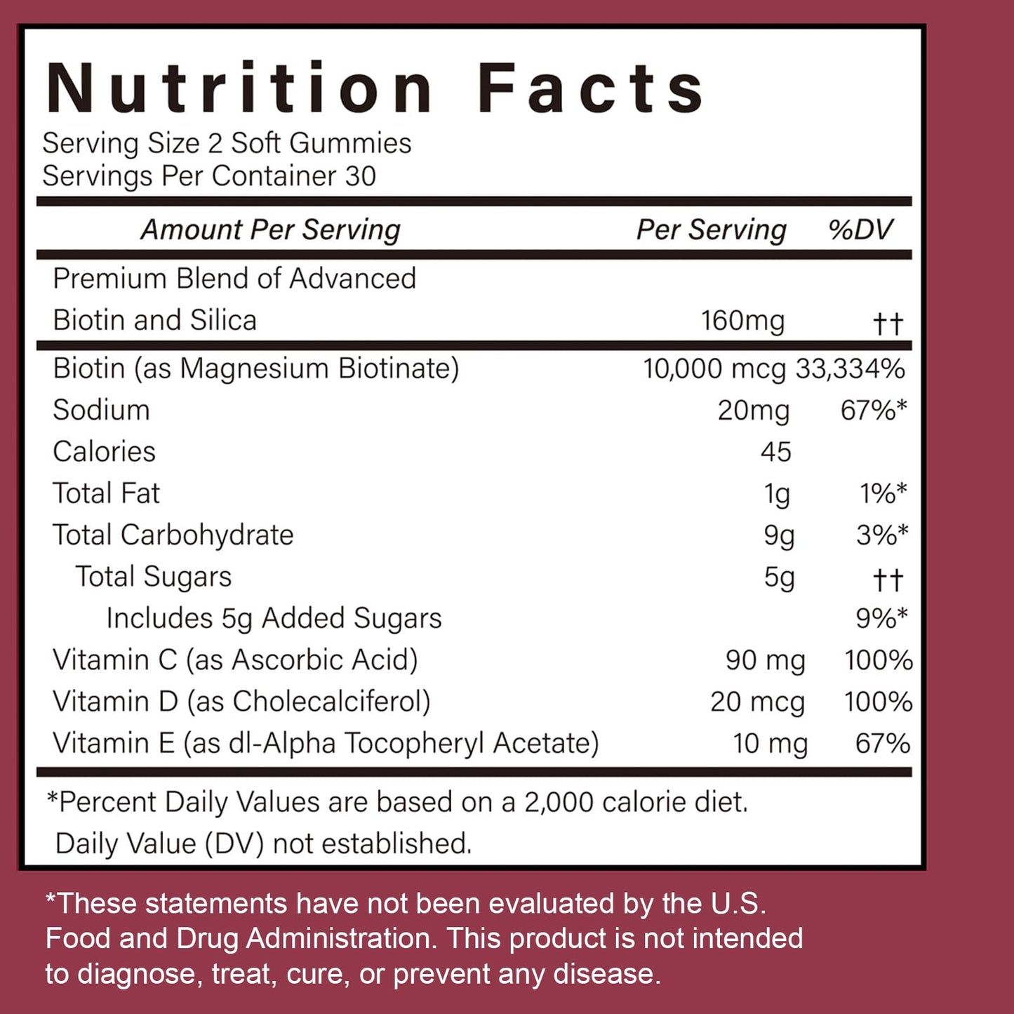 MAYLOR Hair Growth Gummies with Biotin and Collagen, 60 Gummies
