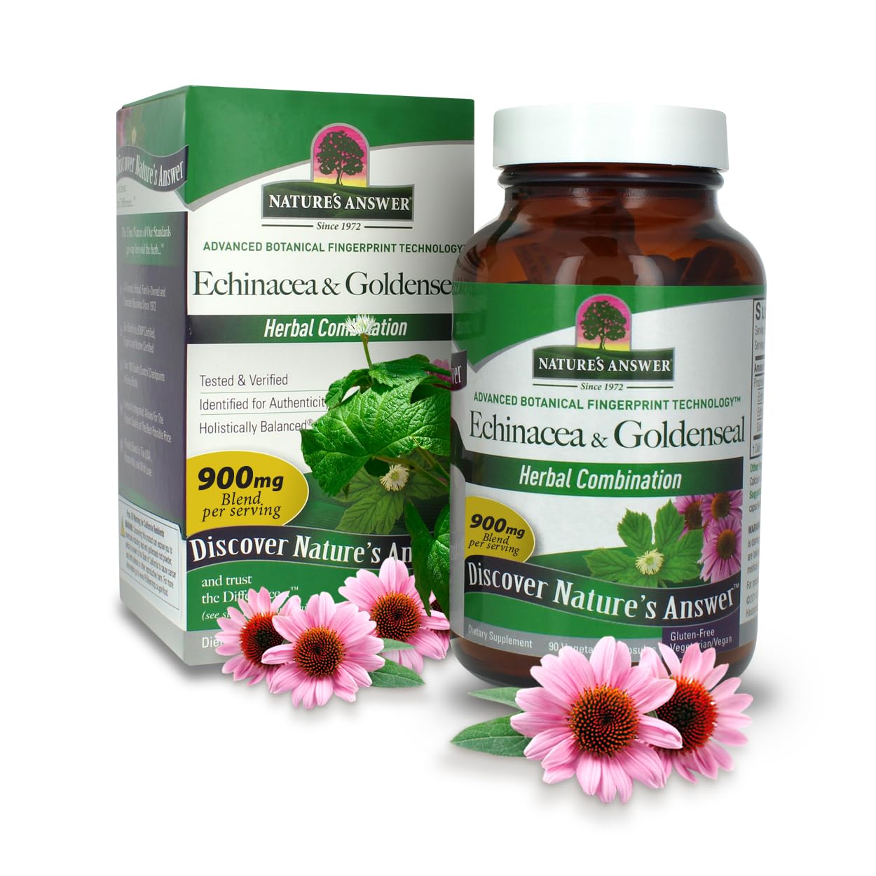 Nature's Answer Echinacea & Goldenseal Capsule 90 Count