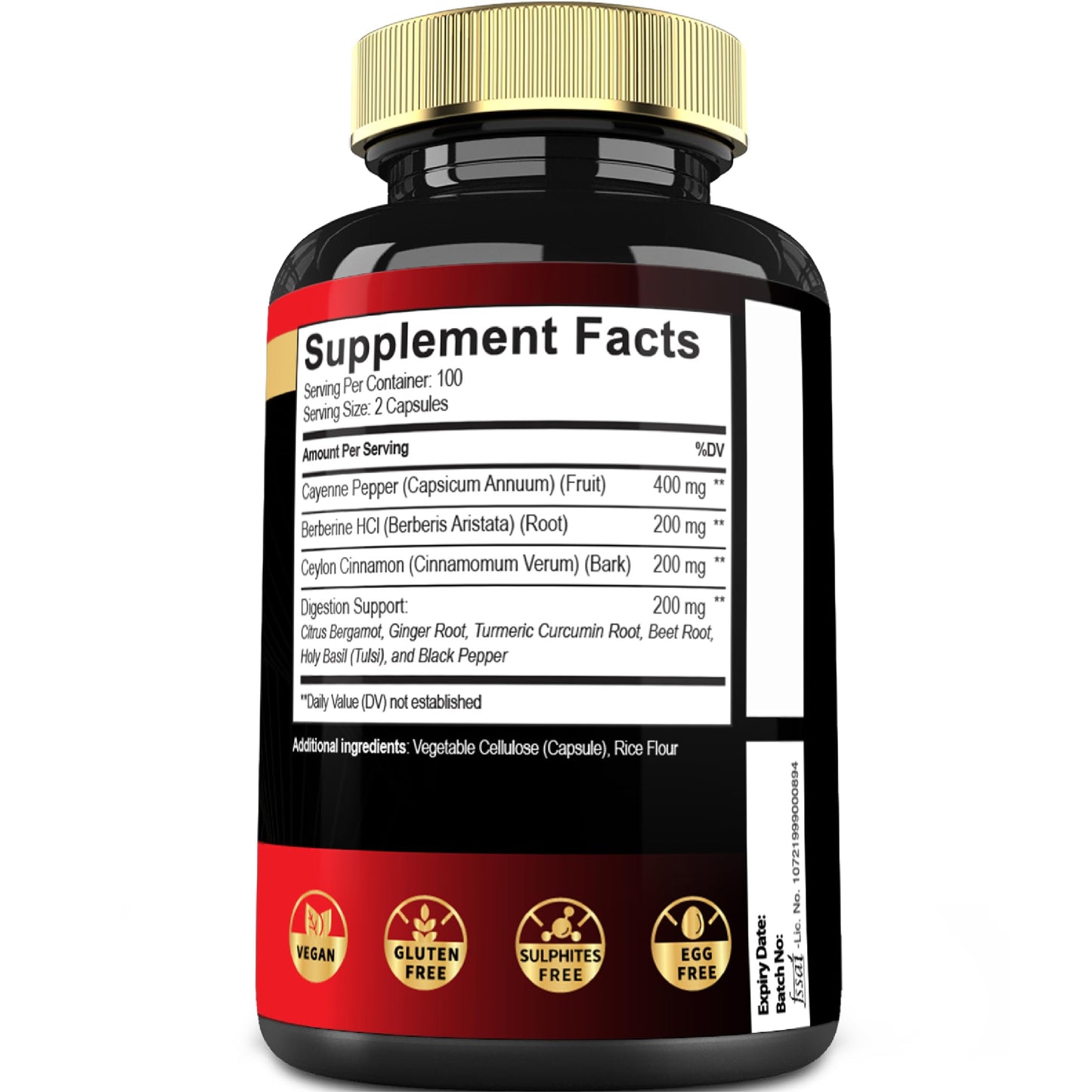 Mecisco Cayenne Pepper Capsules, 200 Capsules