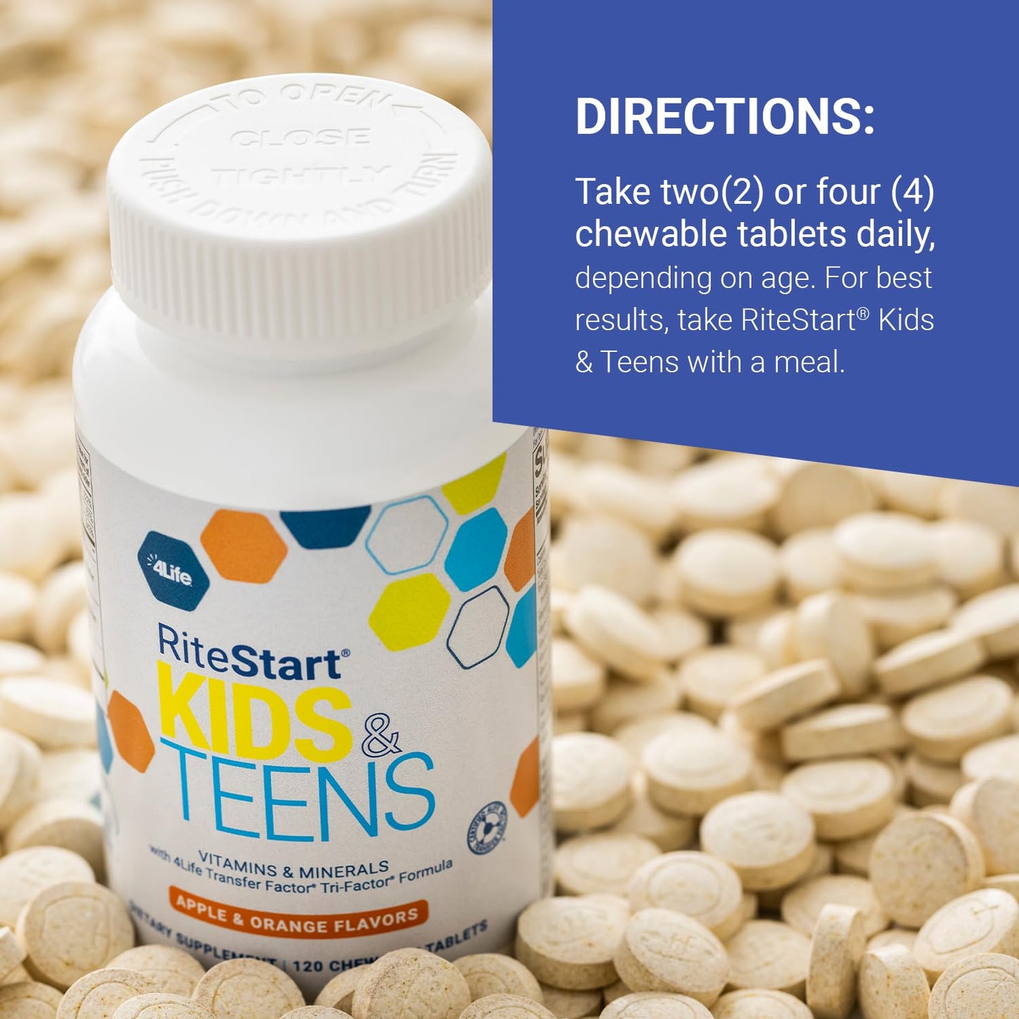 4Life RiteStart Kids and Teens Multivitamin Chewables 120 Tablets