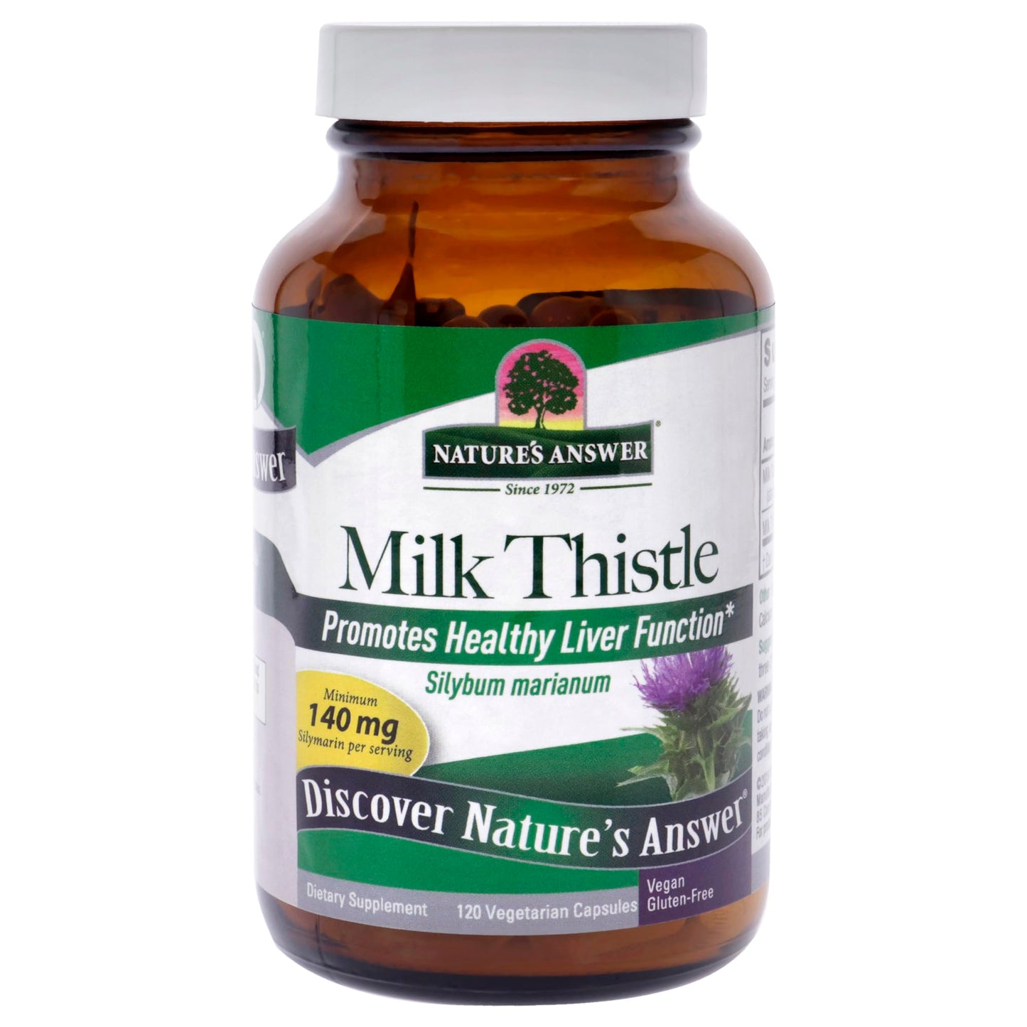 Nature's Answer Milk Thistle Seed Vegetarian Capsules 120 Capsules