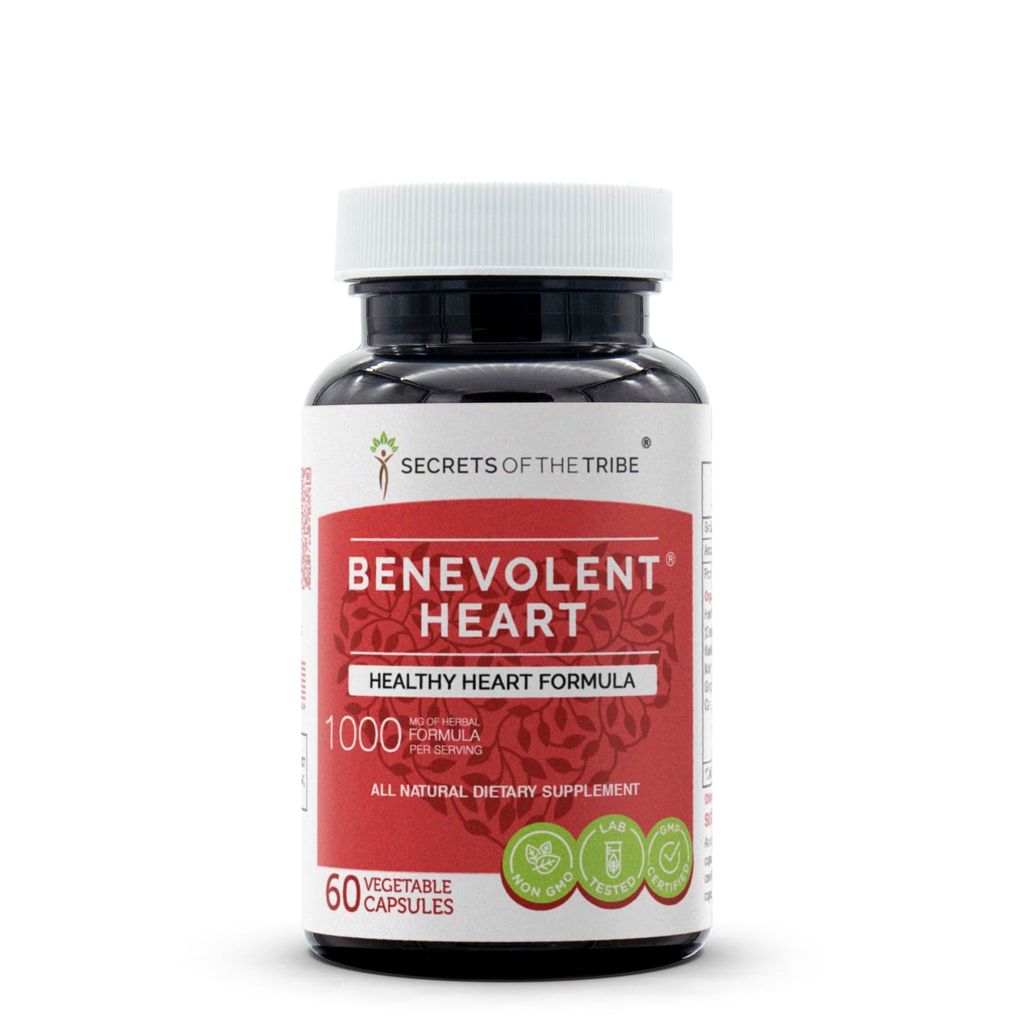 Secrets of the Tribe Benevolent Heart Healthy Heart Formula Herbal Supplement Blend Capsules 60