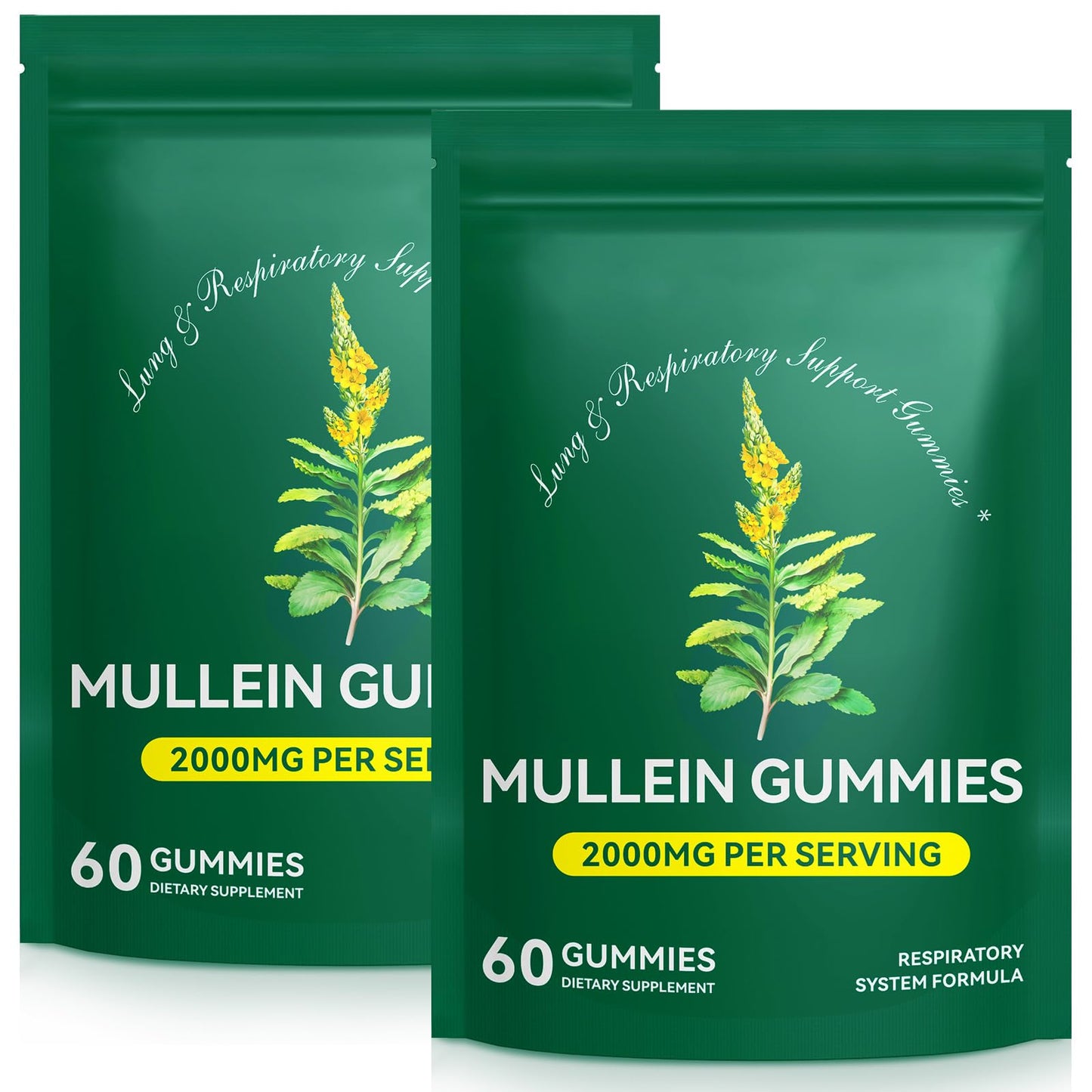MXCZBSM Mullein Herbal Supplement, 120 Gummies