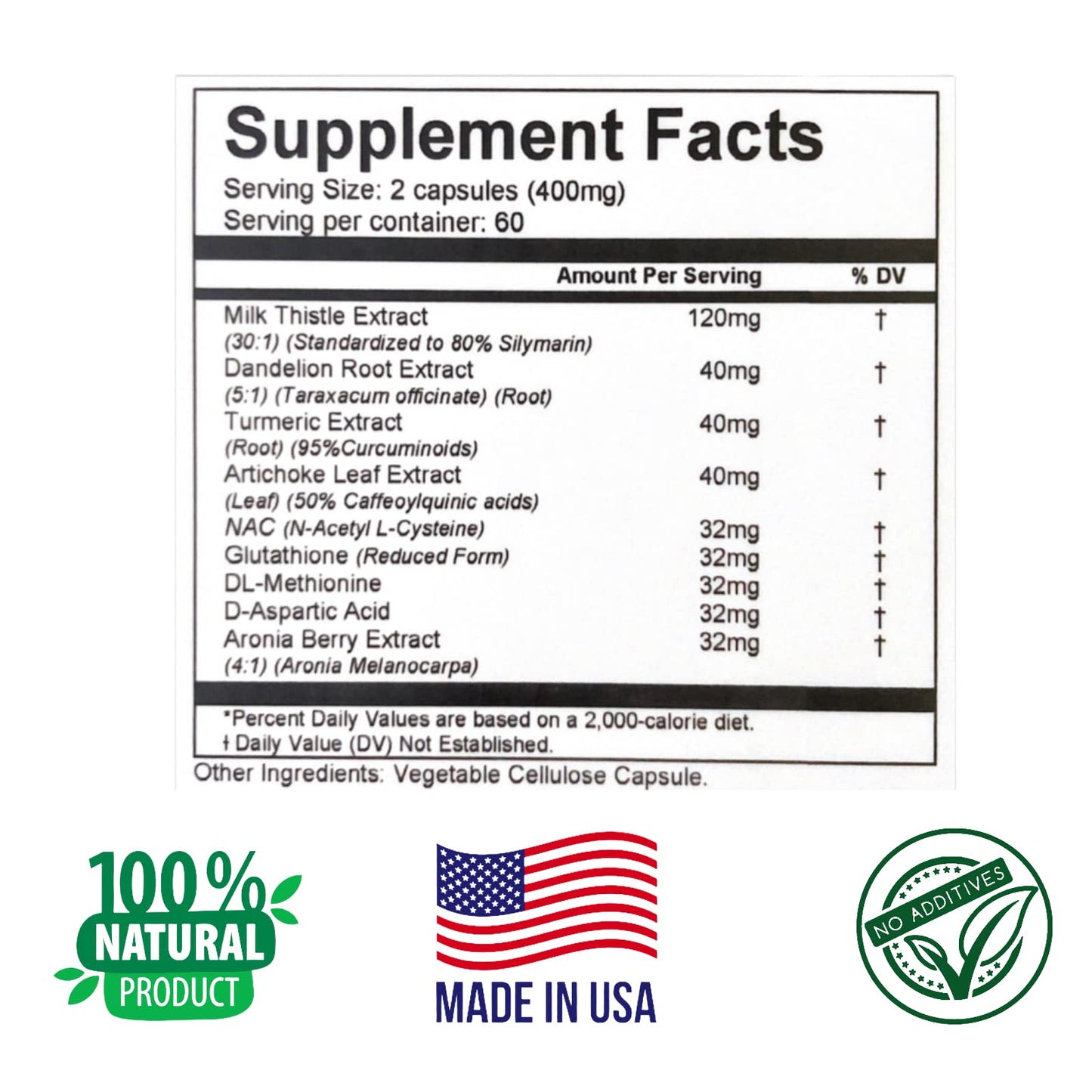 Generic LiverDetox+ Liver Support Capsules, 120 Count