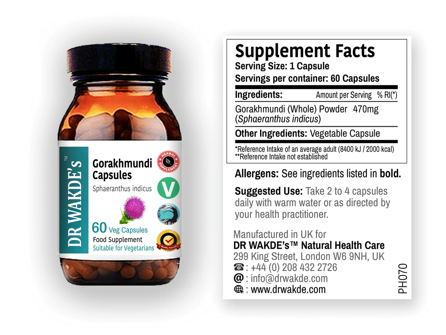 DR WAKDE's Gorakhmundi Capsules, 1 Count