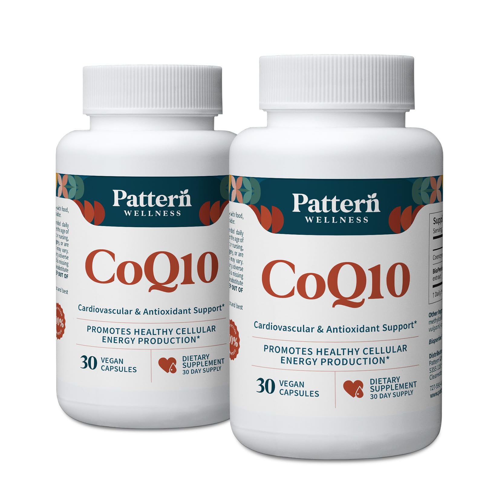 Pattern Wellness CoQ10 Supplement Capsule 60 Capsules