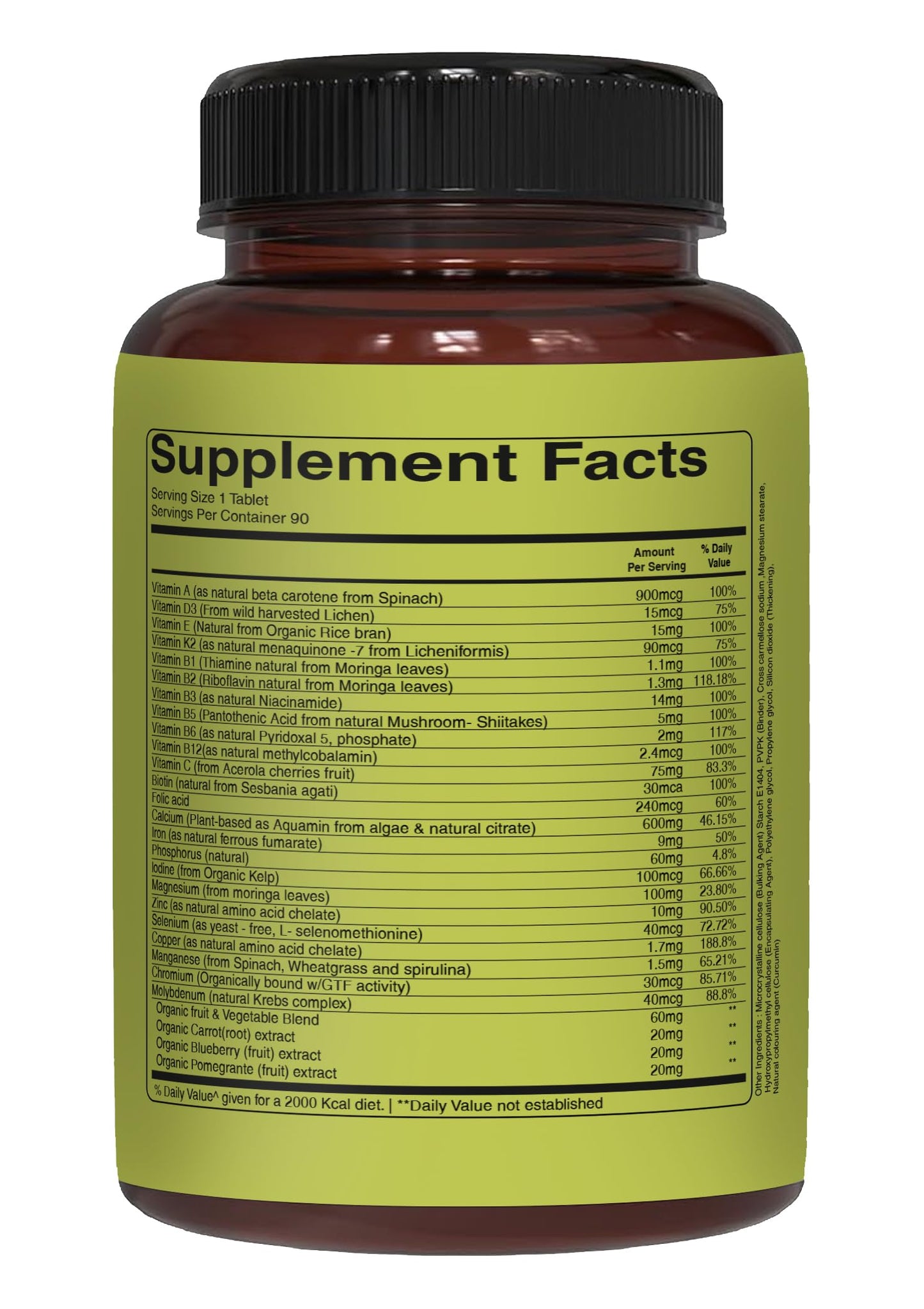 Pure Nutrition Natural Treasures Whole Food Multivitamin for Women Tablet, 90 Count