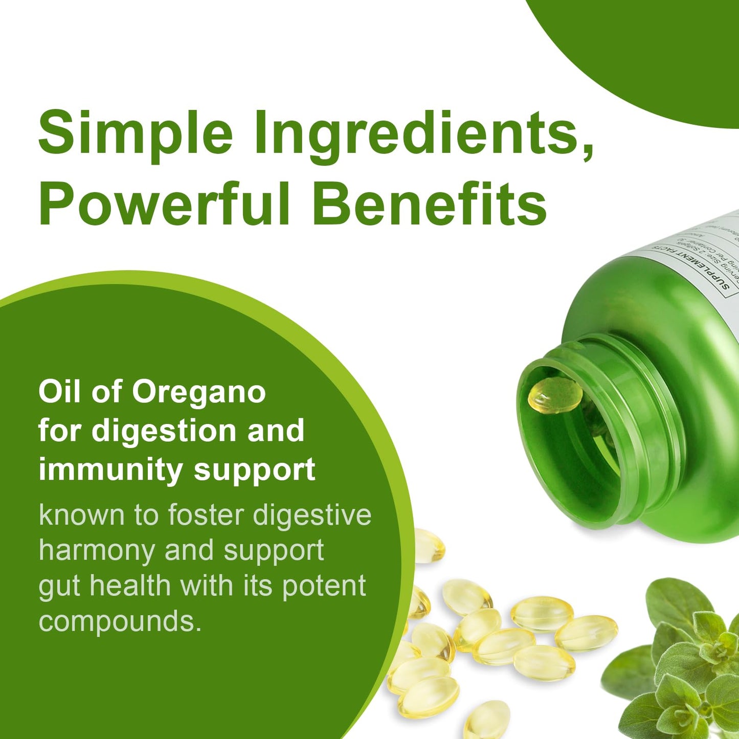 JulyDeer Oil of Oregano with Black Seed Oil Softgels, 120 Count