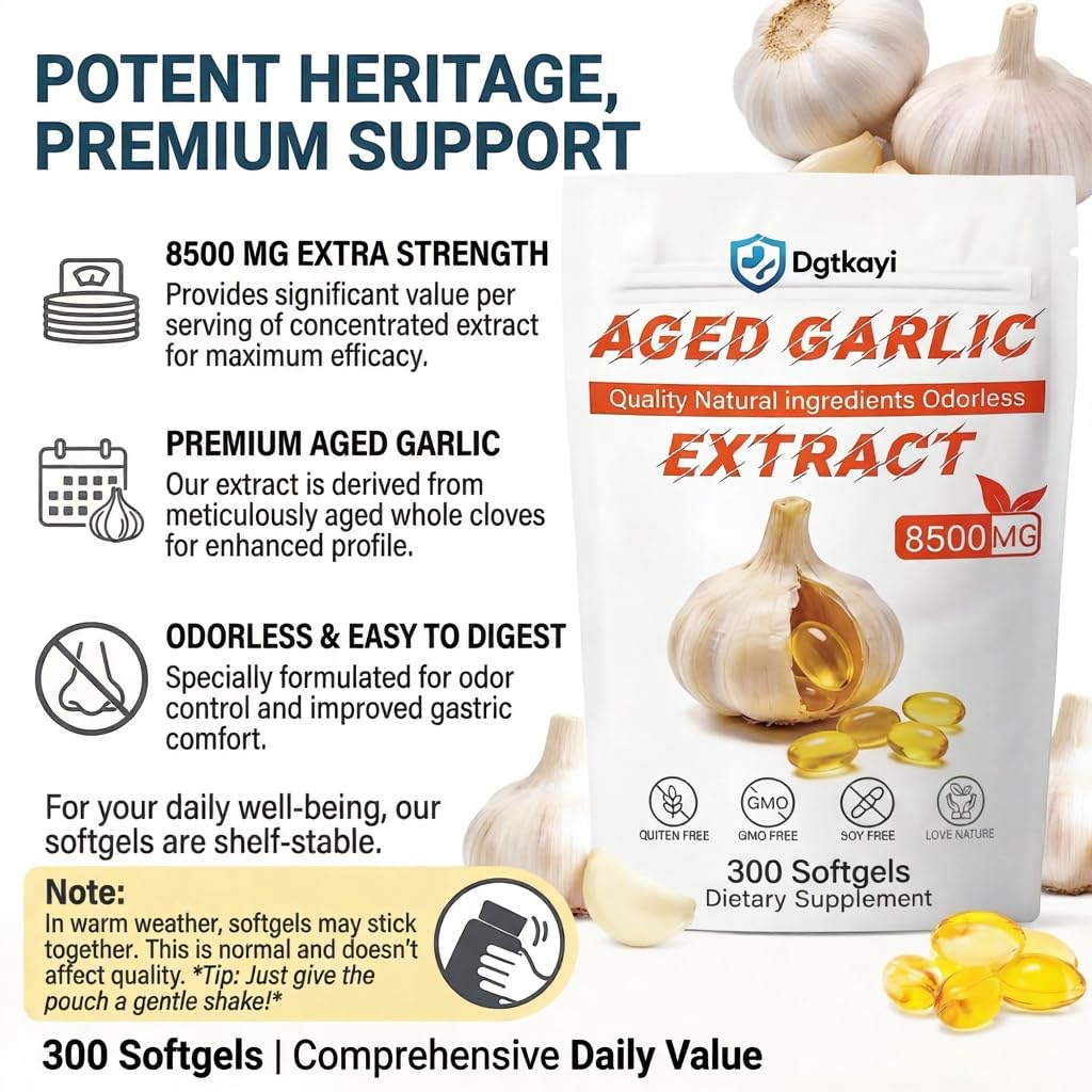 Dgtkayi Aged Garlic Extract Softgels 300