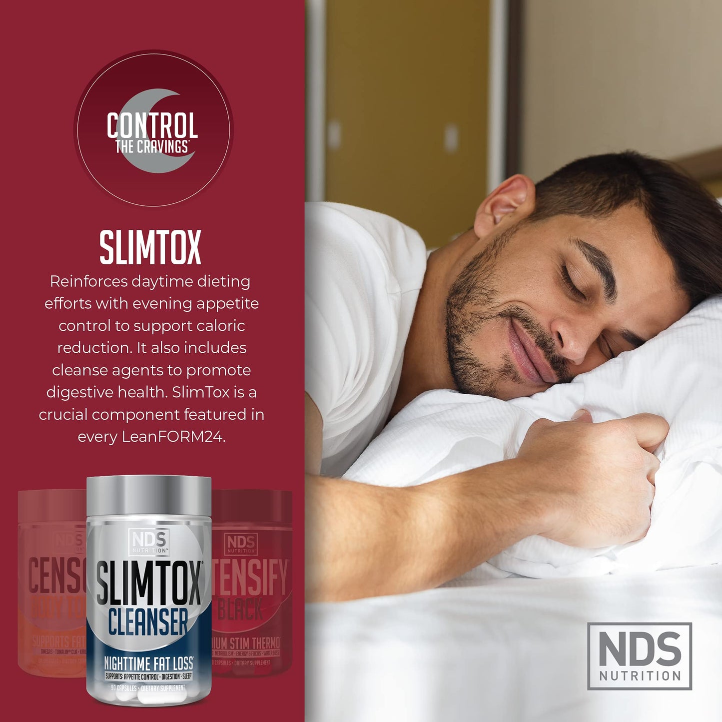 LeanForm24 NDS Nutrition Complete Diet Kit Weight Loss - Decrease Appetite and Energy Booster - L-Carnitine and CLA 90 Capsules