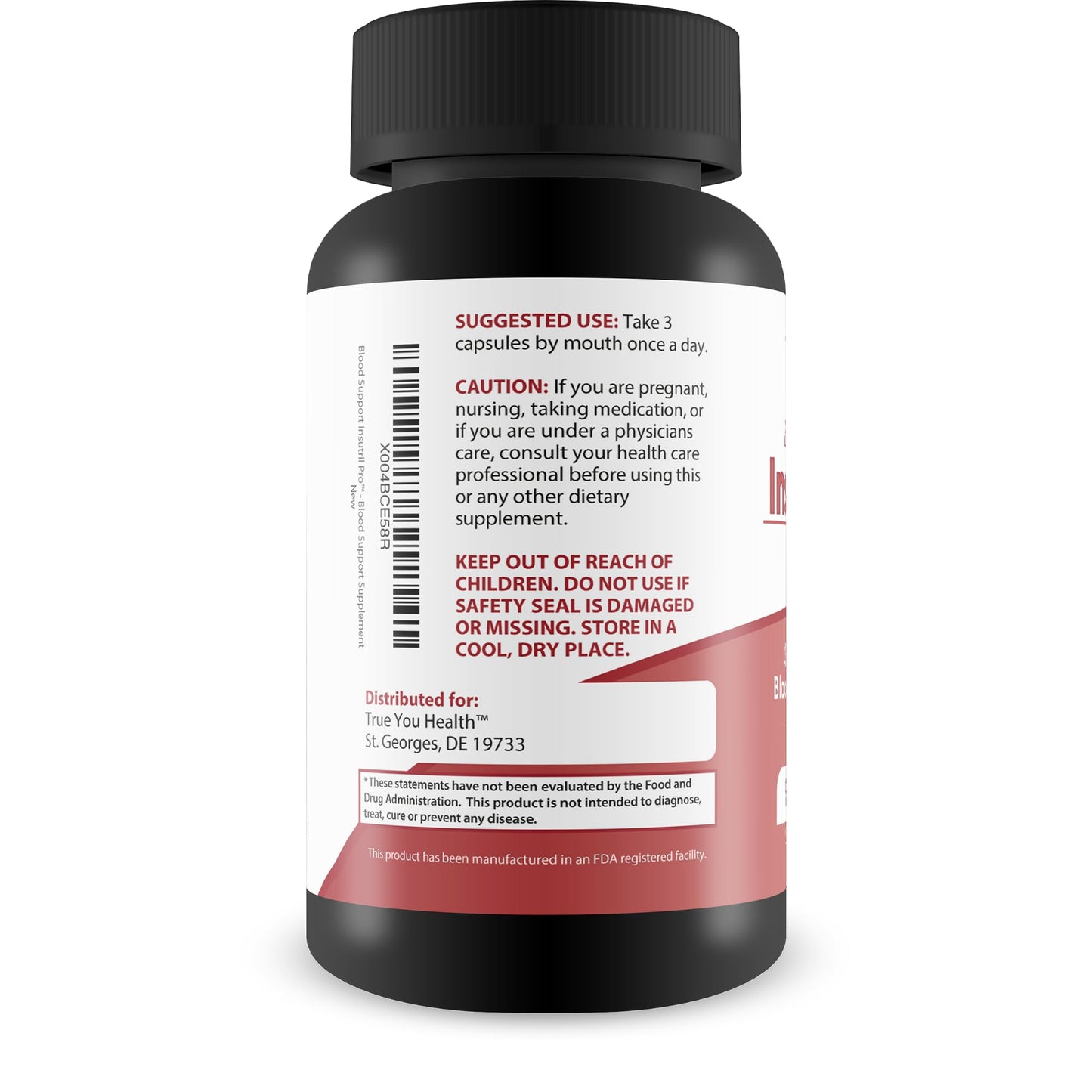 True You Health Blood Support Insutril Pro Capsules 90 Count