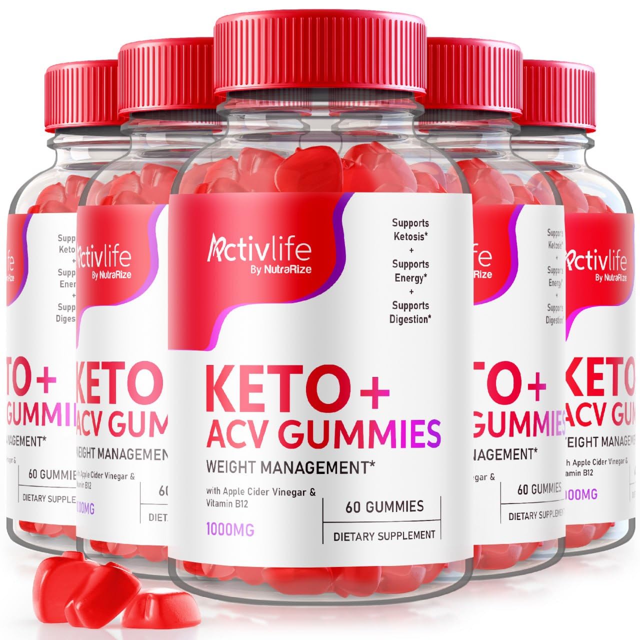NutraRize ActivLife Keto ACV Gummies 300 Gummies