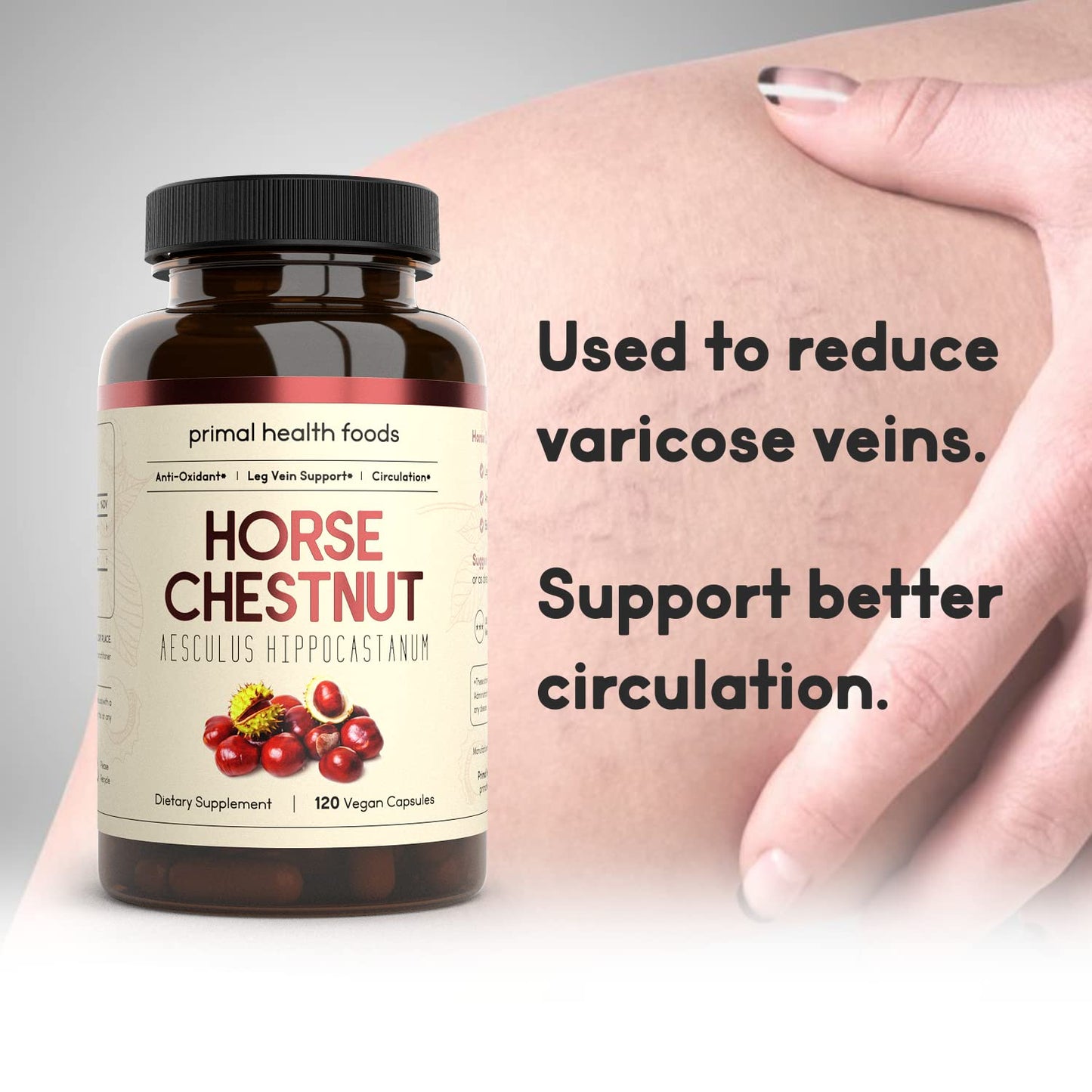 Primal Health Foods Horse Chestnut Extract 500 mg Capsule 120