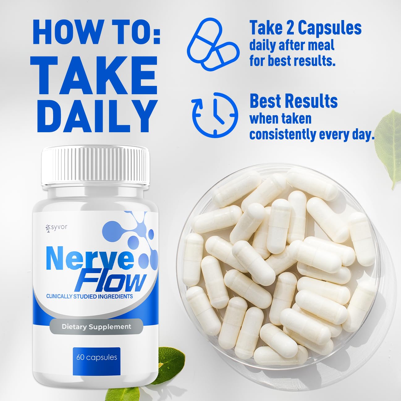 Syvor Nerve Flow Capsules, 180 Capsules
