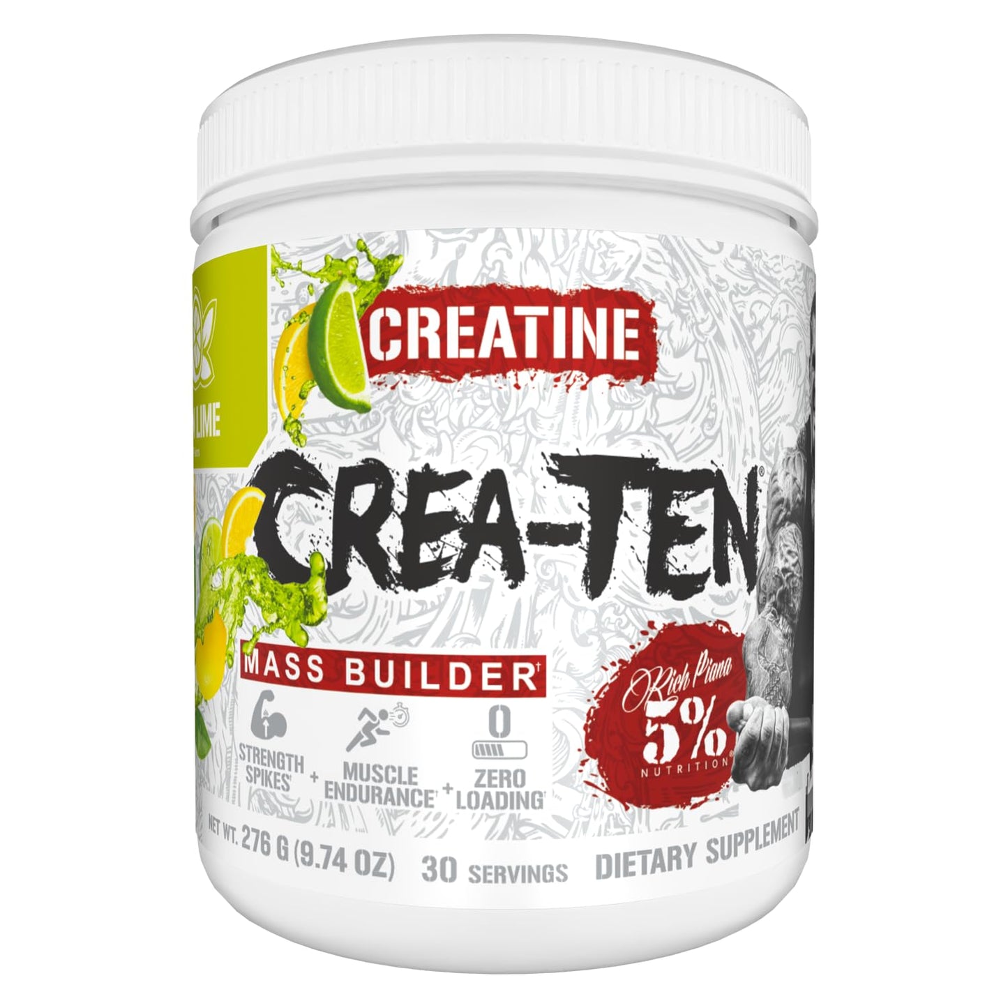 5% Nutrition CreaTEN Creatine Complex + Accelerators Powder 7.94
