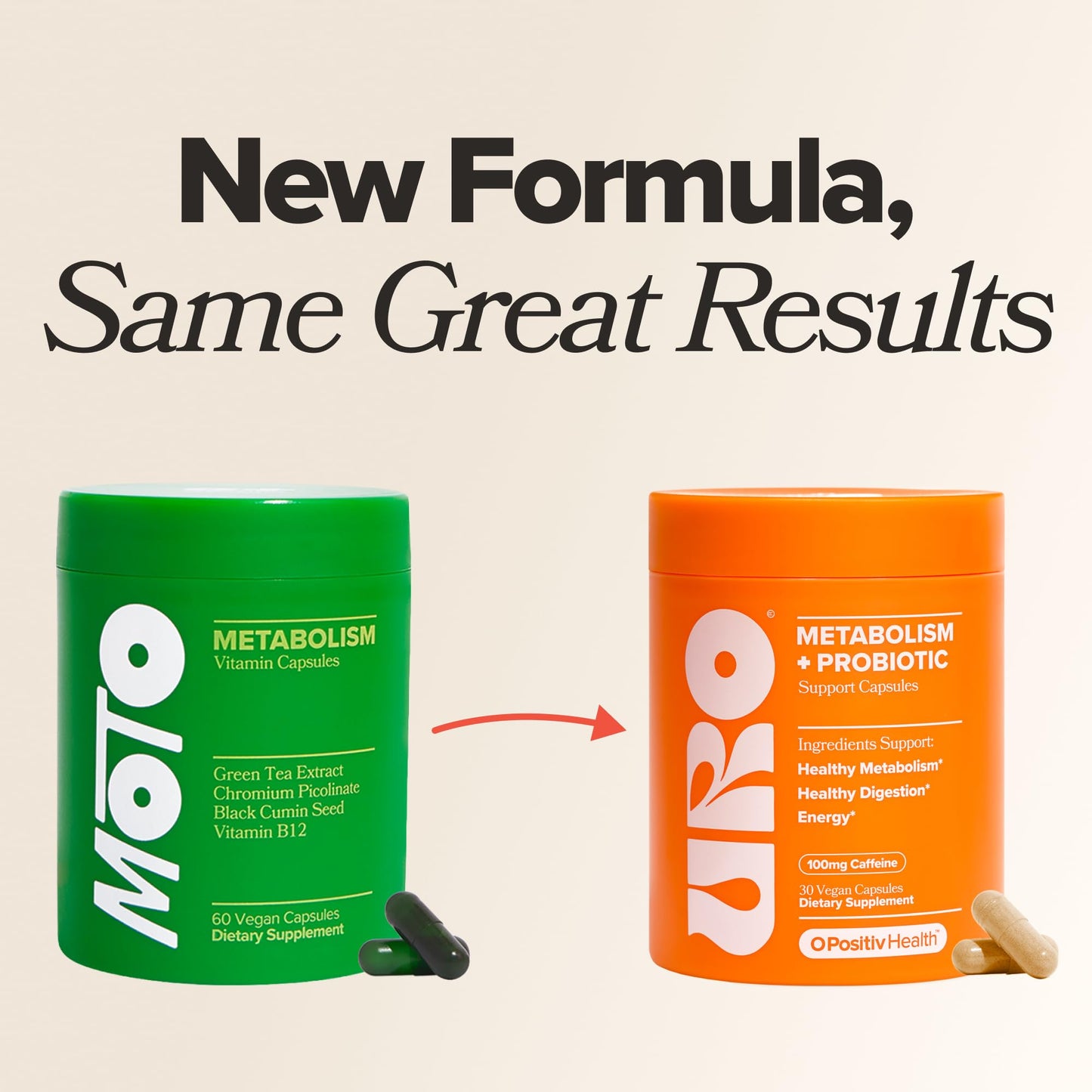 O Positiv URO Metabolism + Probiotic Support Capsules, 30 Capsules