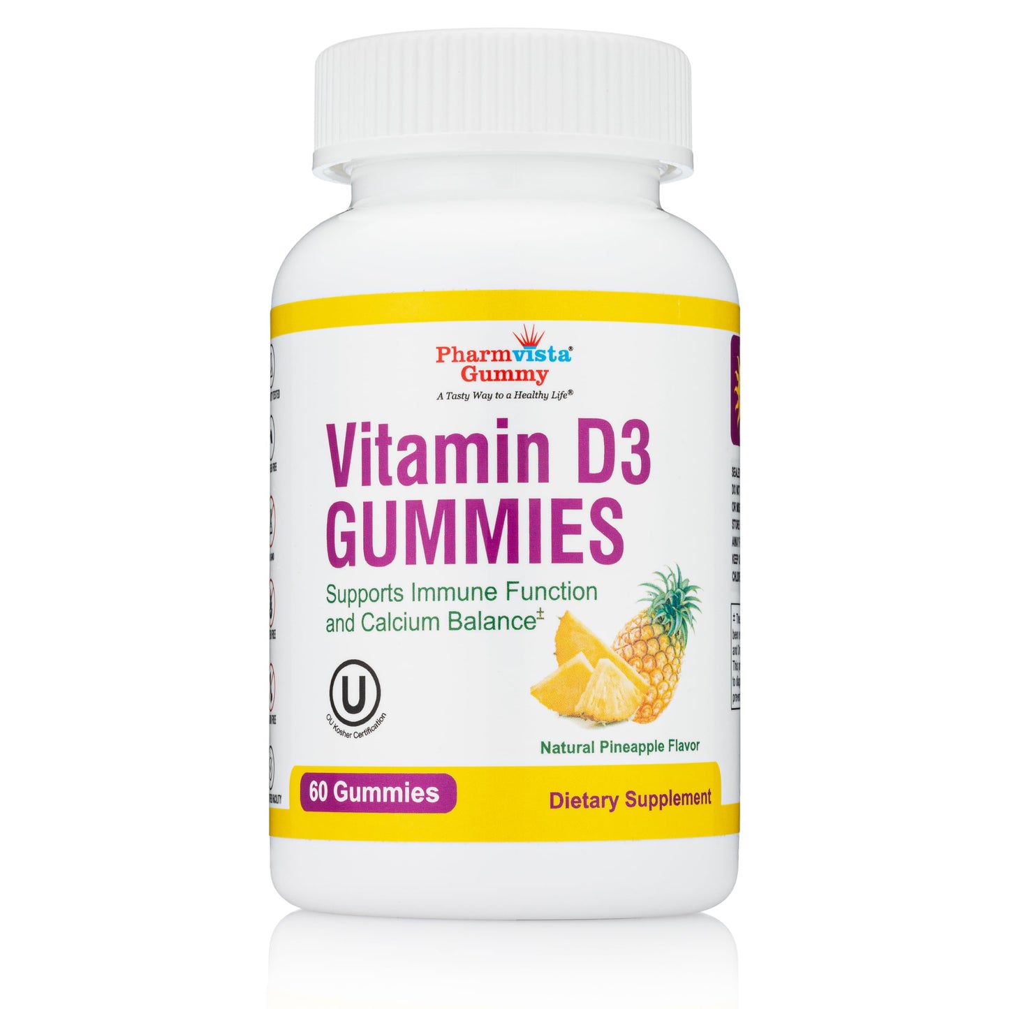 Pharmvista Vitamin D3 Gummies 60 Count