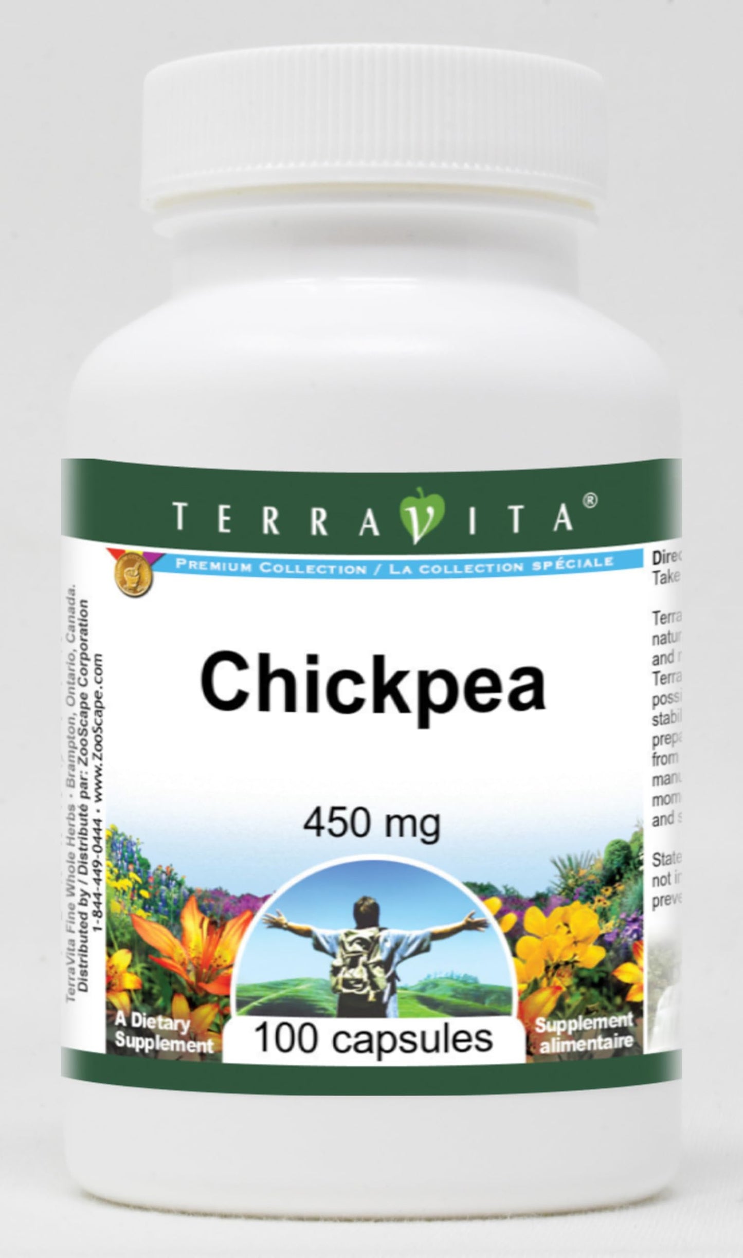Terravita Chickpea 450 mg Capsules, 100 Count