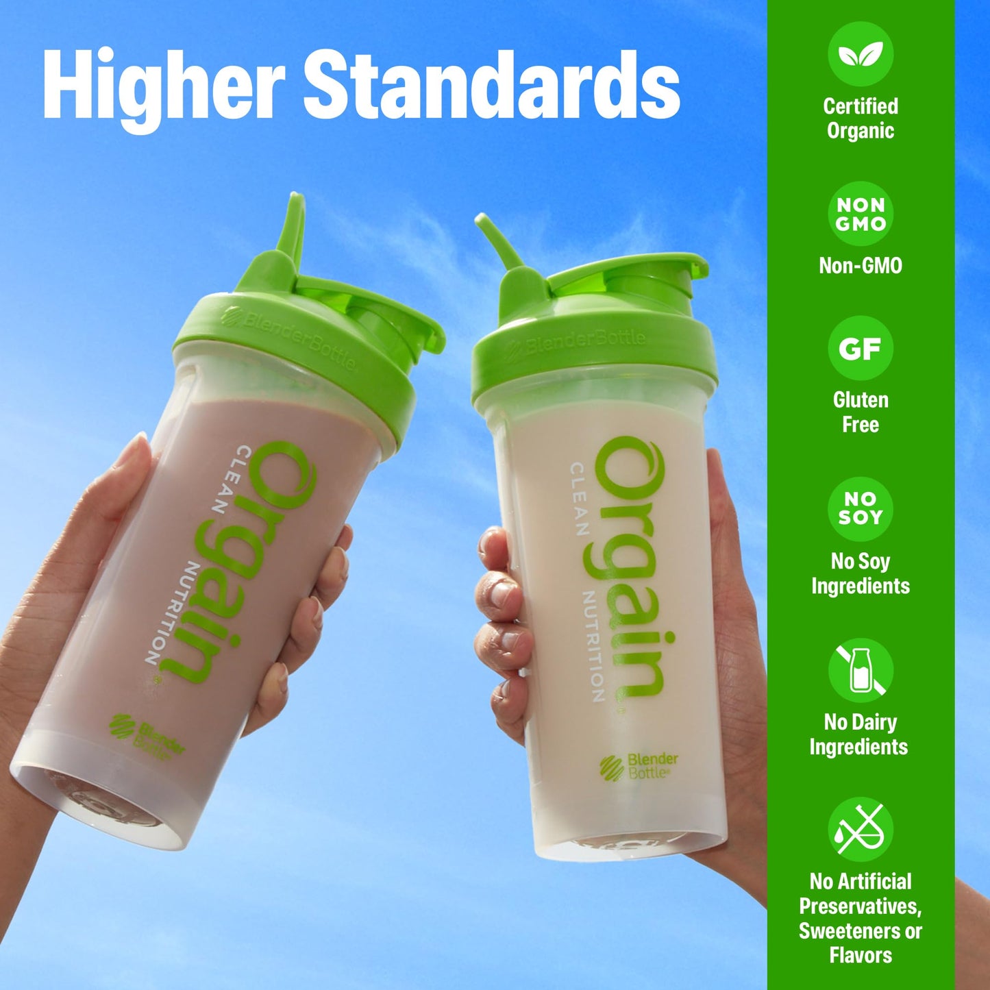 Orgain Organic Vegan Protein Powder Creamy Chocolate Fudge, 10 Single-Serve Packets
