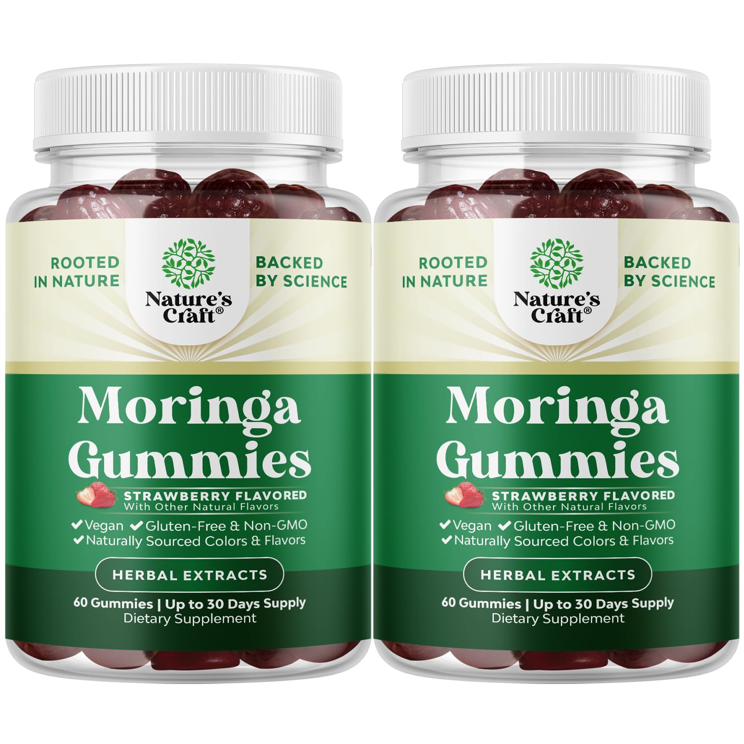 Natures Craft Extra Strength Moringa Gummies for Women Gummy, 120 Count