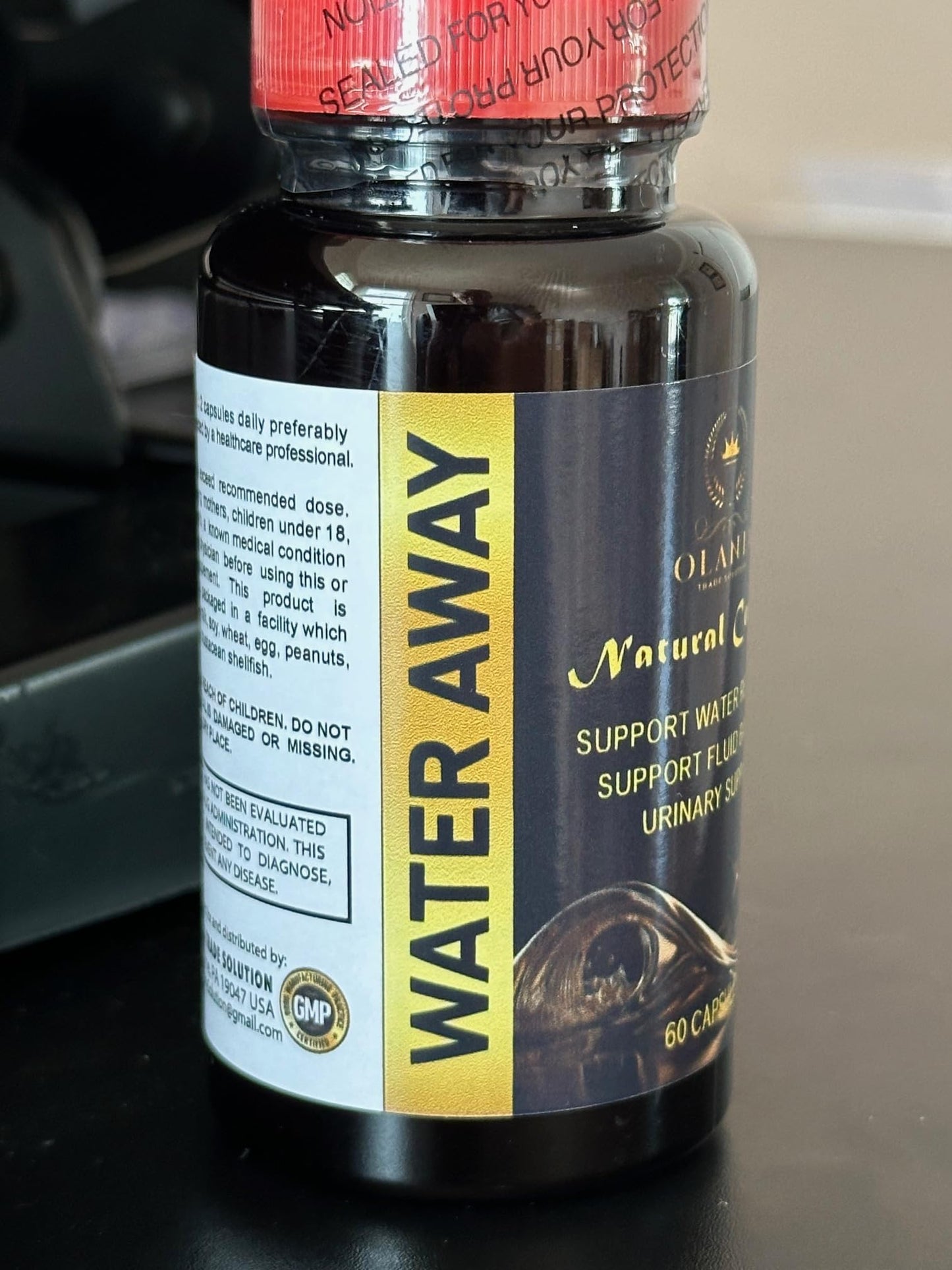OLANTA TRADE SOLUTION Water Away Herbal Diuretic Capsules, 60 Count