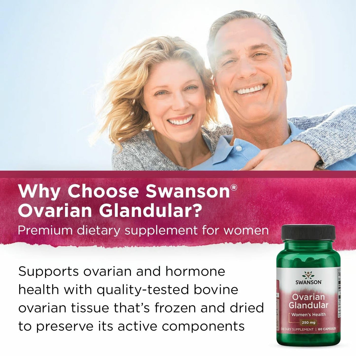 Swanson Ovarian Glandular 180 Capsules