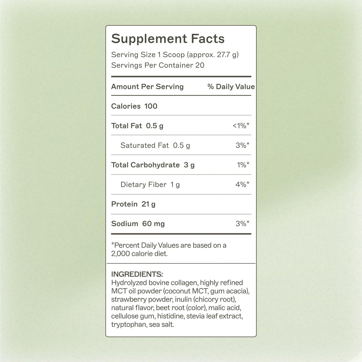 Amy Myers MD Paleo Protein Powder - Strawberries & Cream, 19.54 Servings, 1.22 Pound