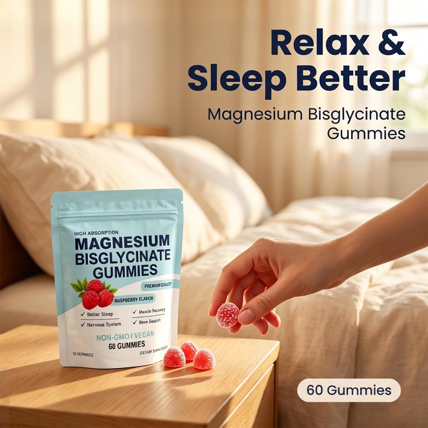Generic Organic Magnesium Bisglycinate Gummies, 1 Count