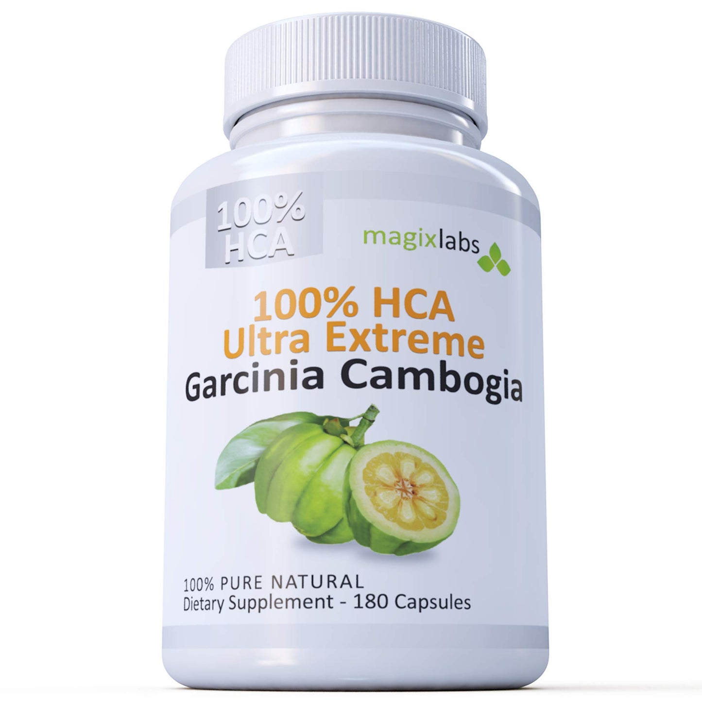 MagixLabs 100% HCA Ultra Extreme Garcinia Cambogia Extract Capsules, 180 Count