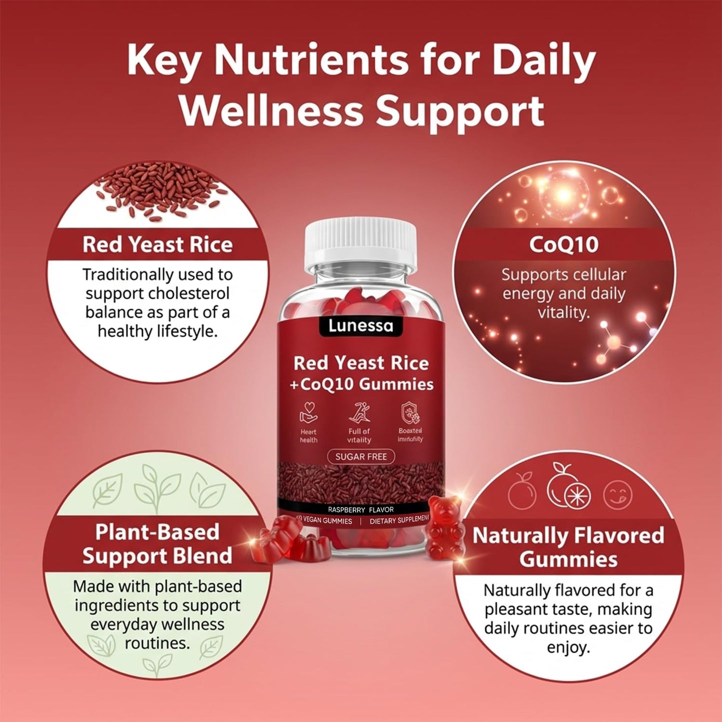 Peehss Red Yeast Rice with CoQ10 Capsule, 1 Capsule