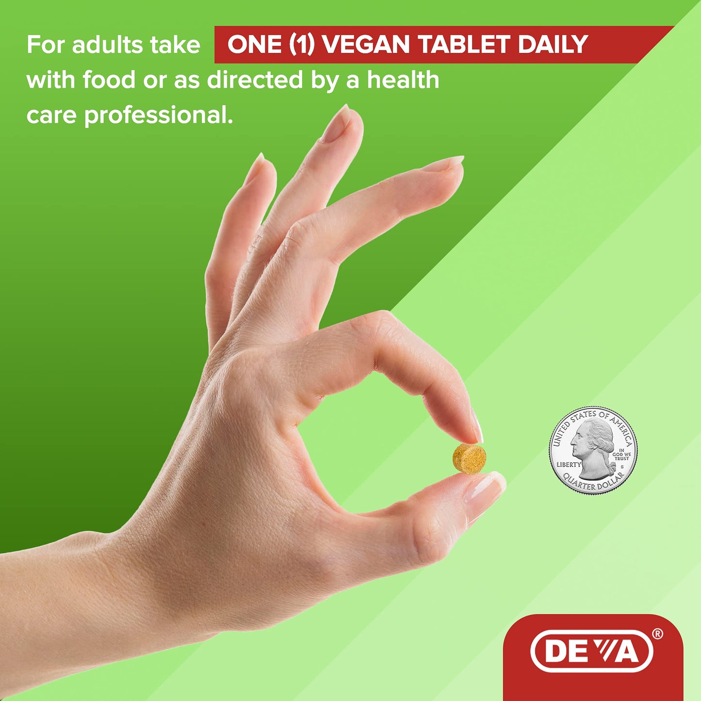DEVA Vegan Multivitamin and Mineral Supplement Iron-Free Tablets, 90 Count
