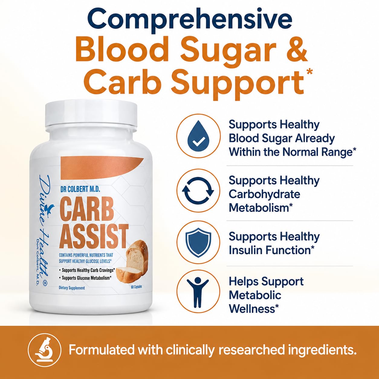 Divine Health Carb Assist Capsules, 60 Capsules