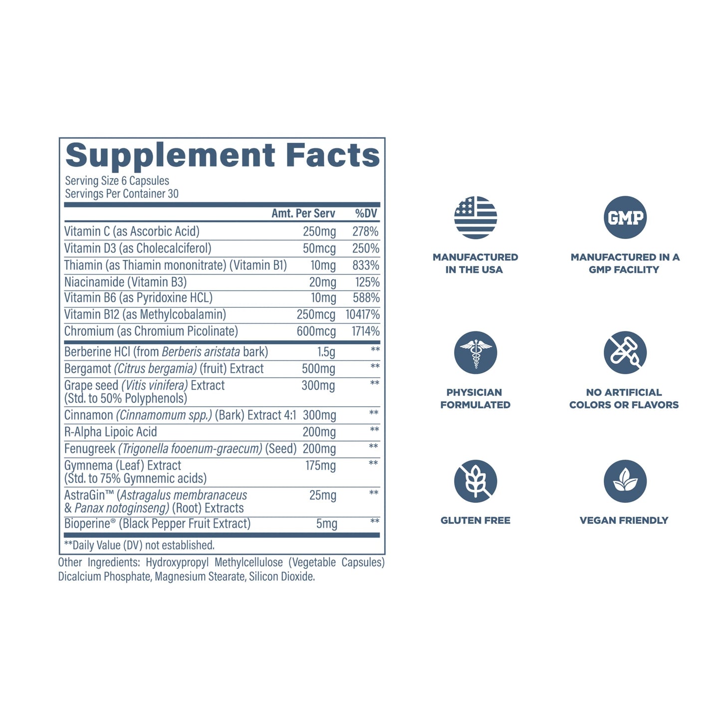 Revive Glucose Support Supplement Capsule 180 Count