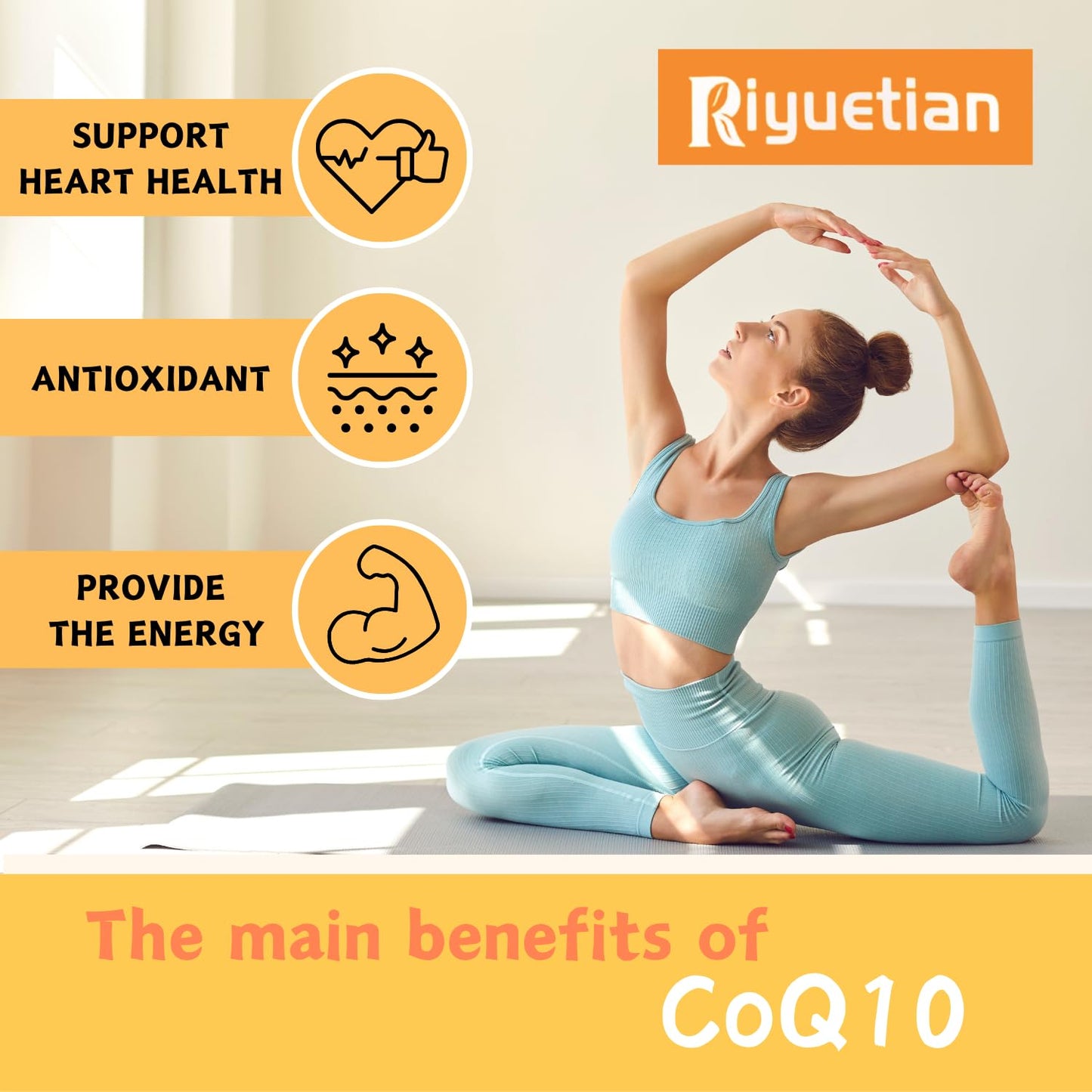 Riyuetian CoQ10 Gummies 120 Gummies