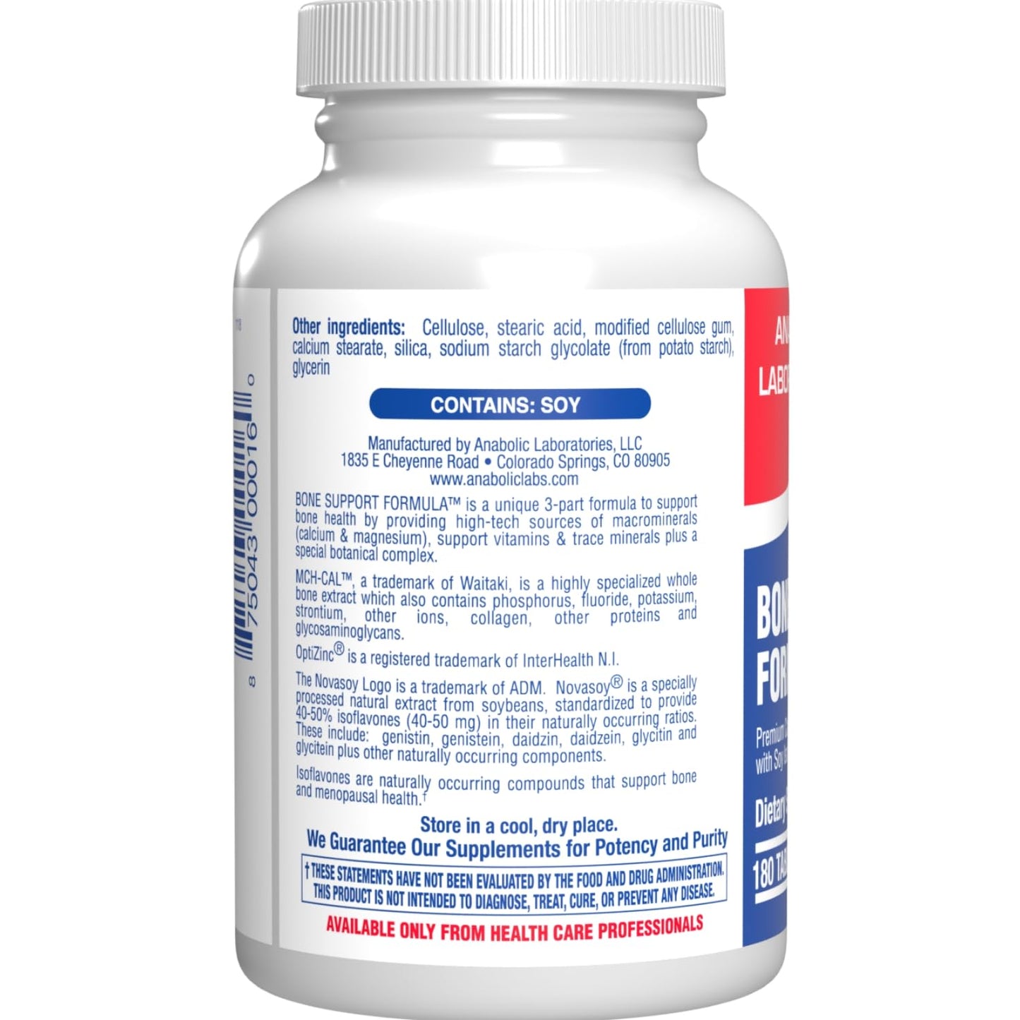 Anabolic Laboratories Calcium Complex Bone Supplement - Restorative Calcium Magnesium Zinc D3 - 180 Tablets