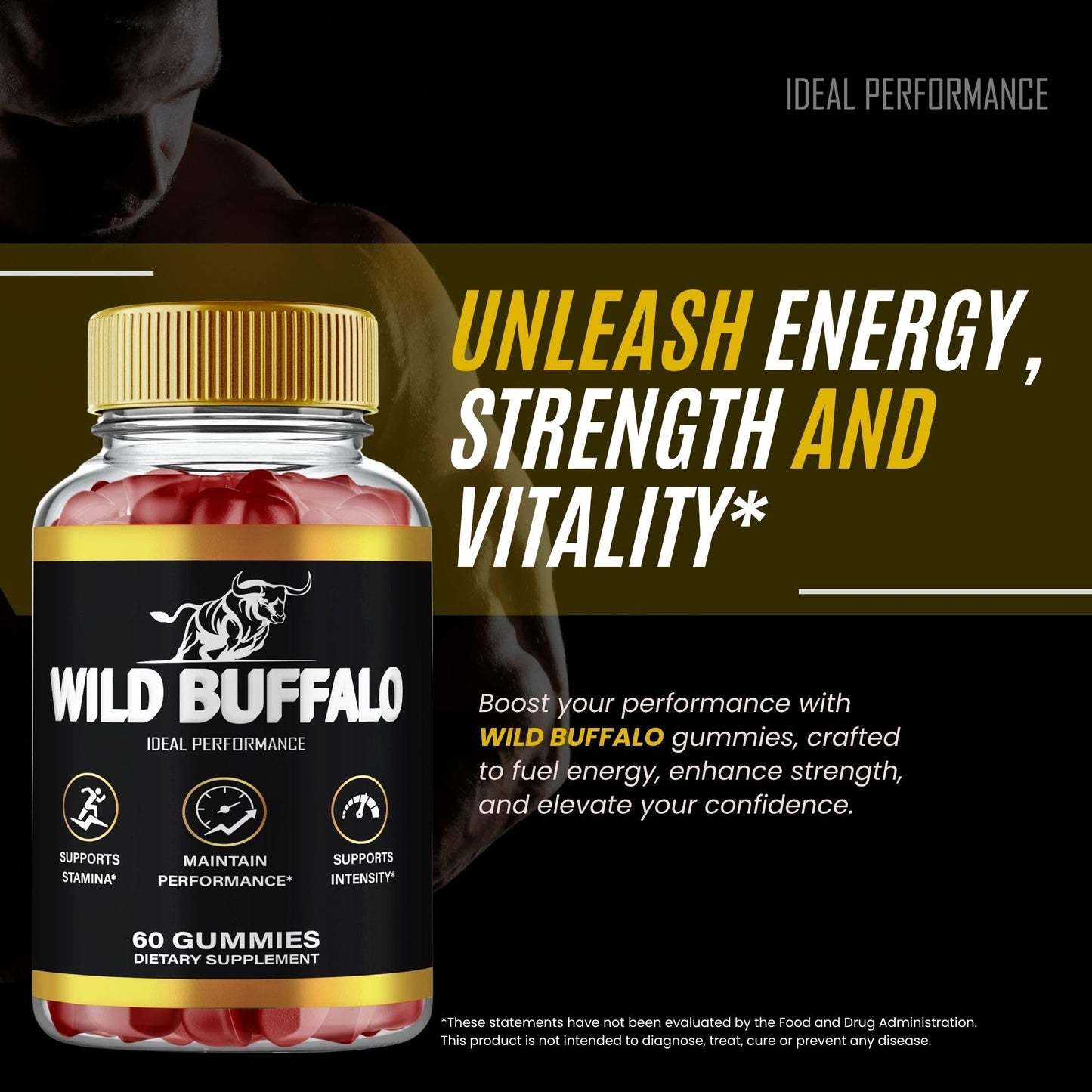 IDEAL PERFORMANCE Wild Buffalo Gummies Gummy 180 Count