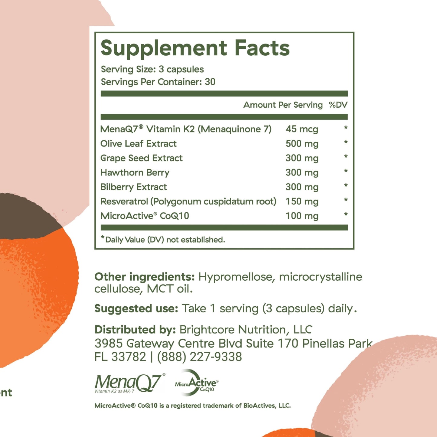 Brightcore Vitality Capsule 90 Count