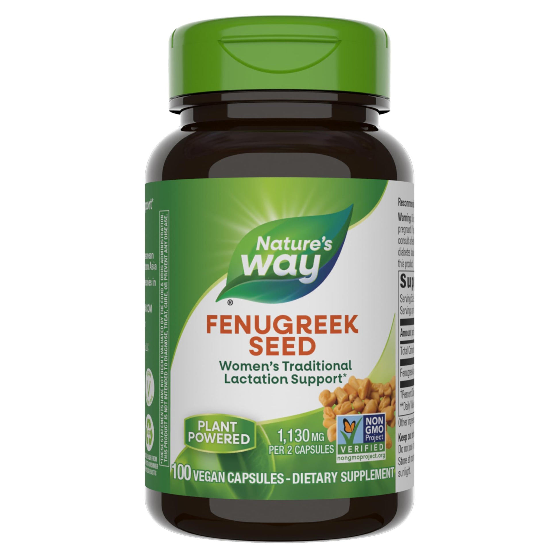 Nature's Way Fenugreek Seed 610mg, 100 Capsules
