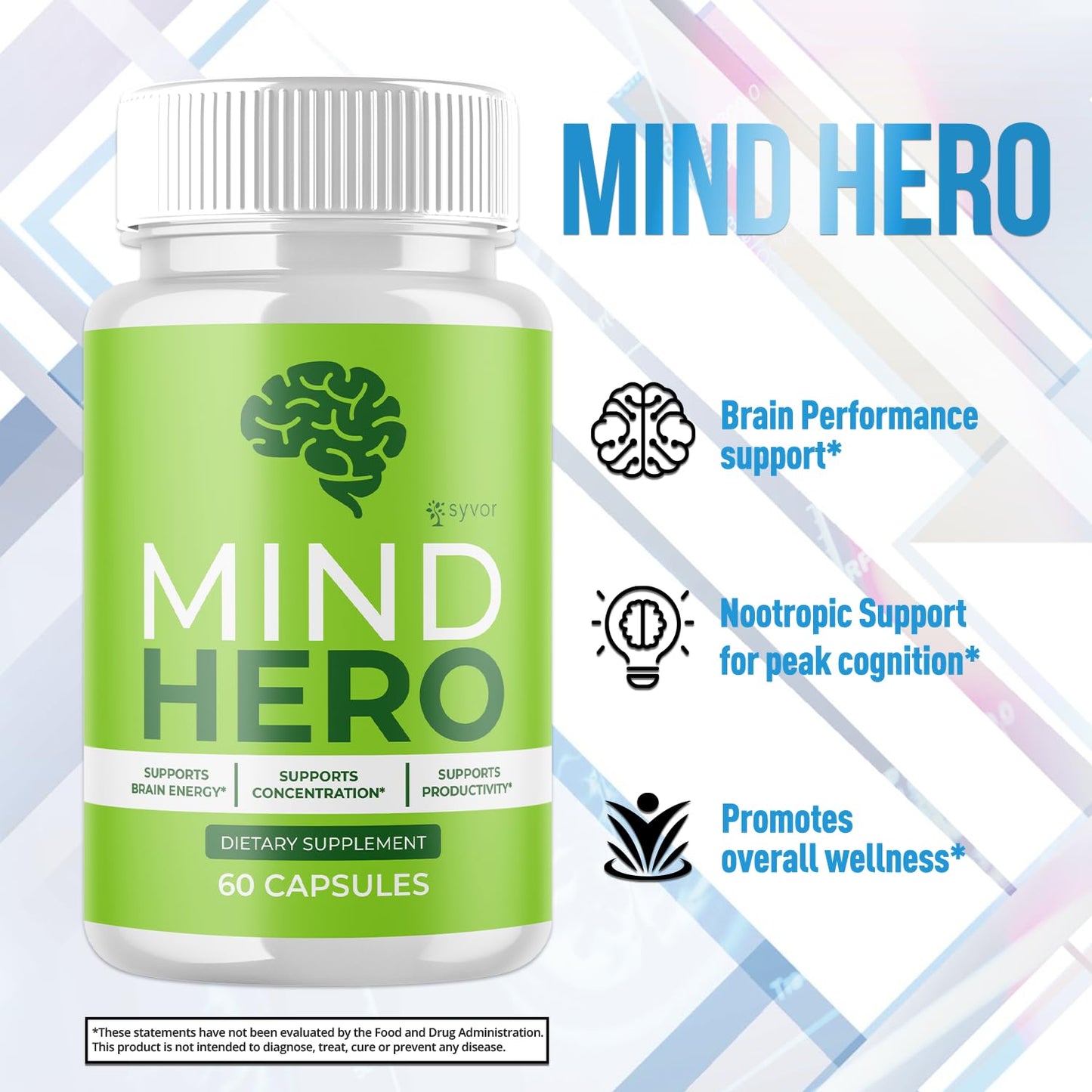 Syvor Mind Hero Capsules 180 Capsules