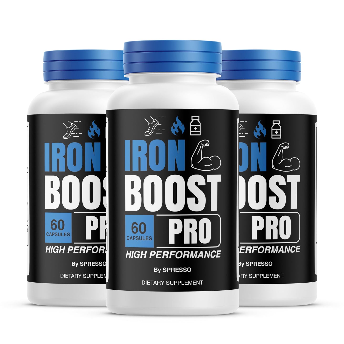 SPRESSO Iron Boost Pro Capsules, 180 Count