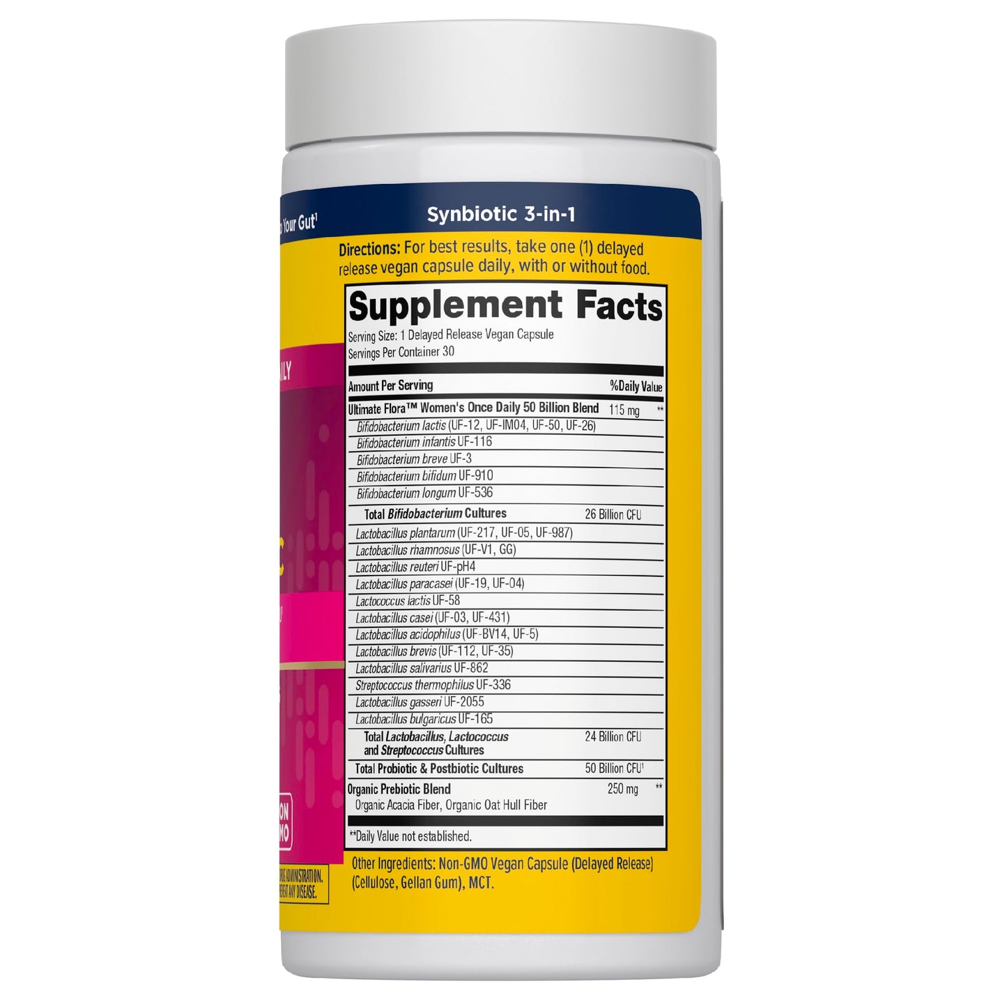 Renew Life Ultimate Flora Probiotic for Women with Prebiotics Capsules, 60 Count