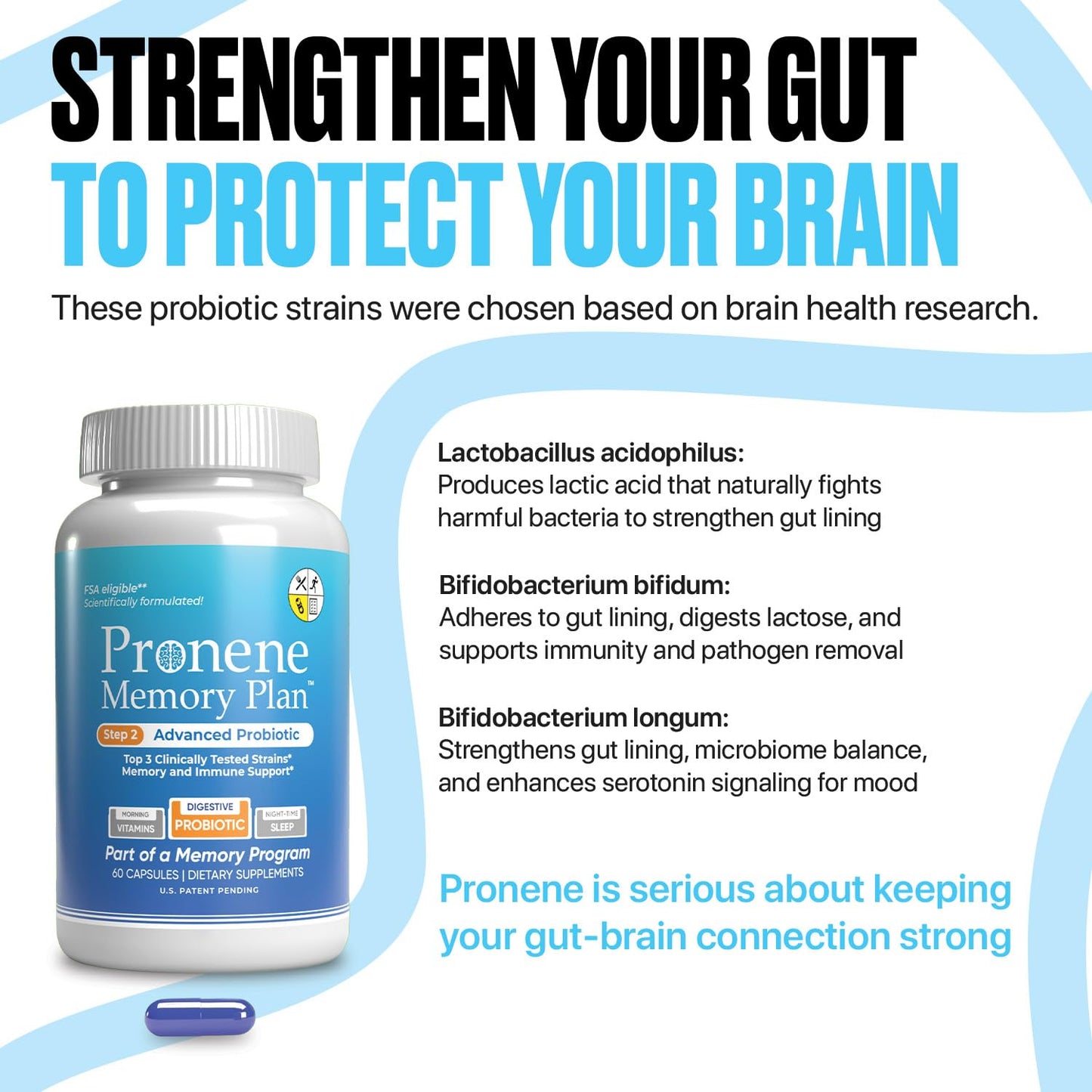 Pronene Memory Plan Advanced Probiotic Capsule 60 Capsules
