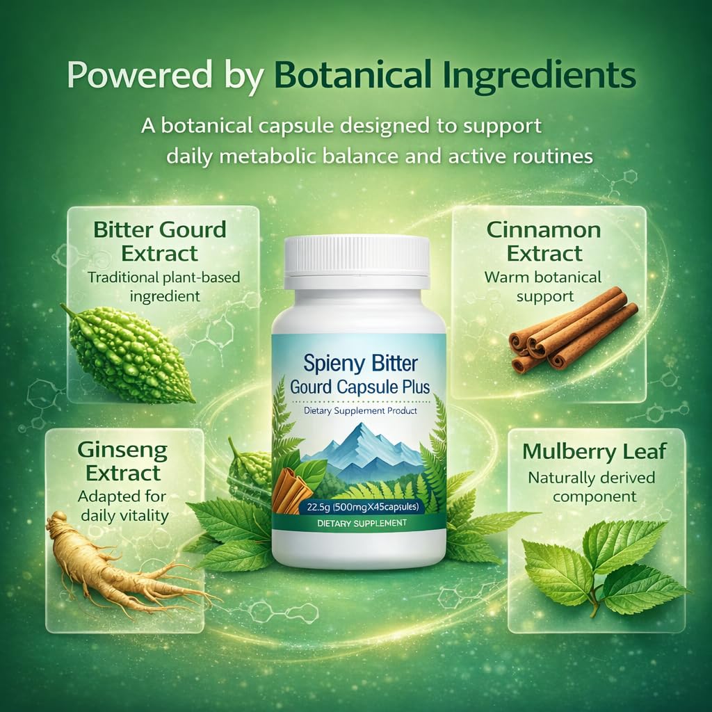 QOCORE Spiny Bitter Gourd Capsule Plus, 45 Capsules