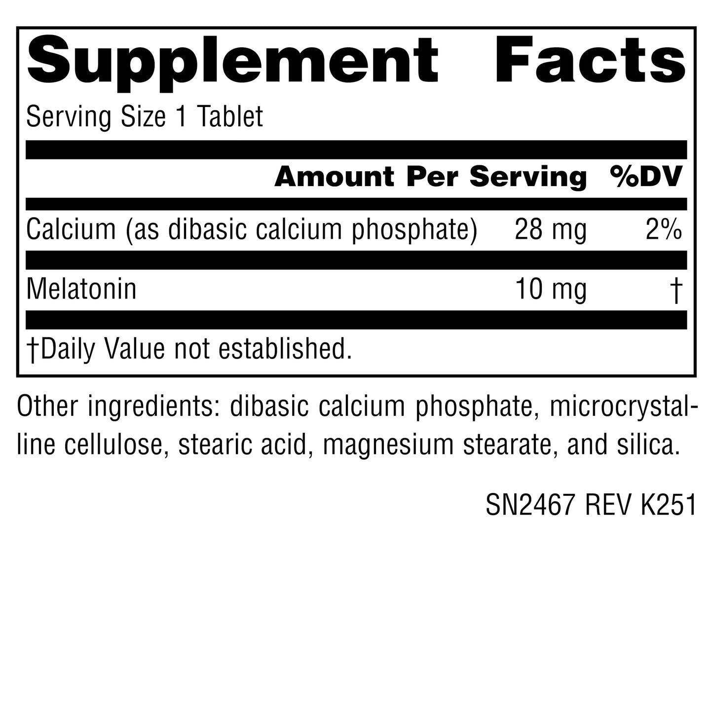 Source Naturals Sleep Science Melatonin 10 mg 120 Tablets