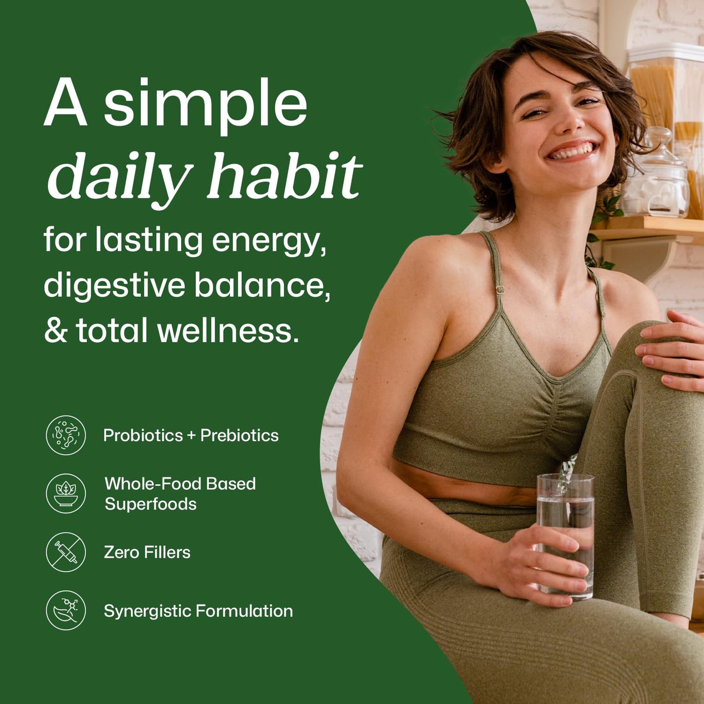ColonBroom Superfood Greens Powder Supplement 5.3 Ounce