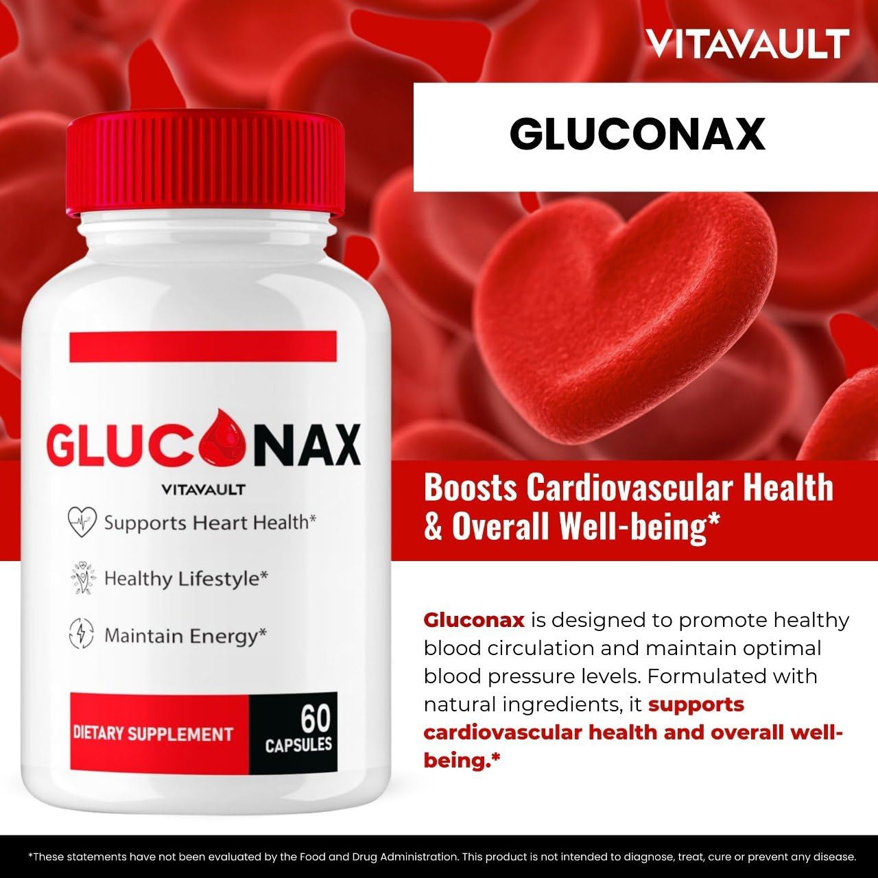 Vitavault Gluconax Capsules, 300 Capsules