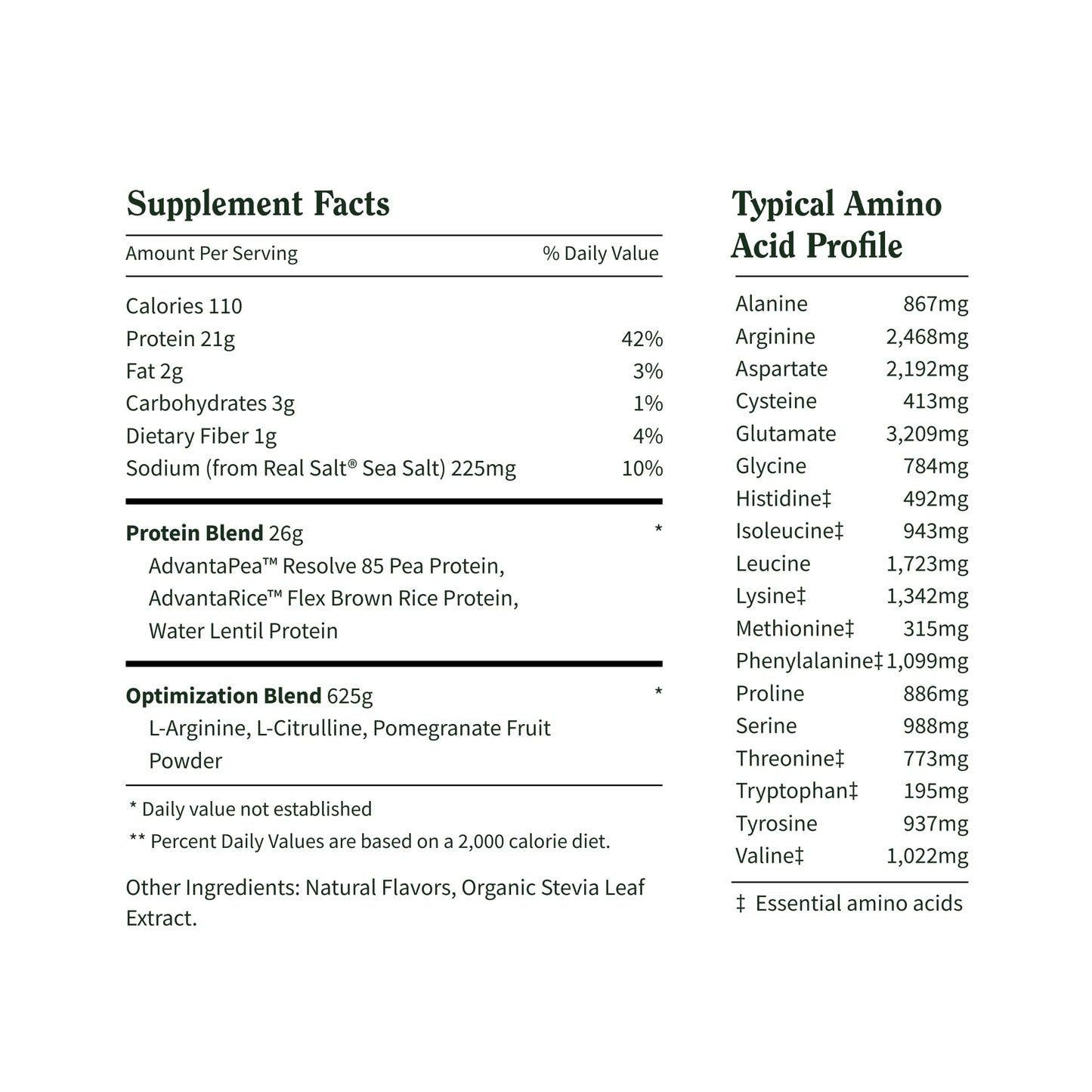 Snap Supplements Organic Plant Based Vegan Protein Powder Nitric Oxide Boosting Vanilla Bean, 30 Servings