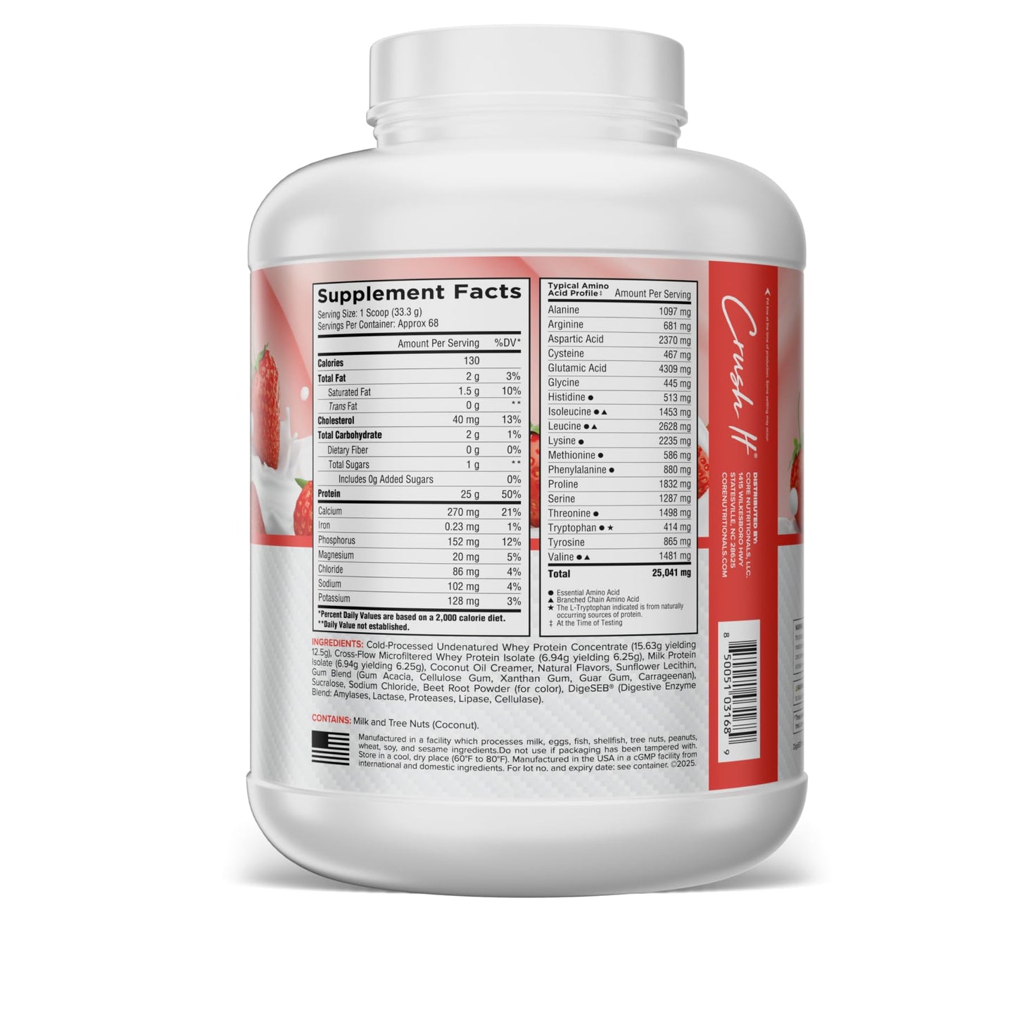 Core Nutritionals PRO Gourmet Protein Blend Powder, 80 Servings