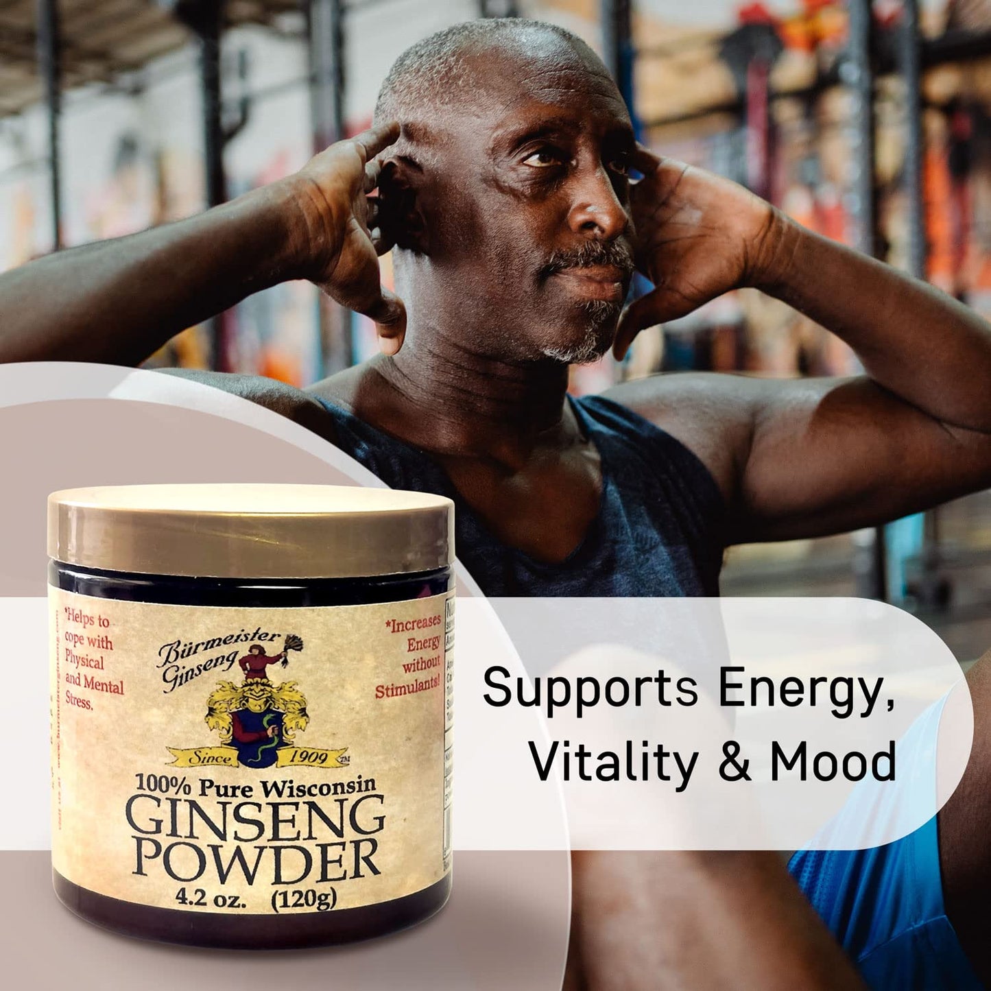Burmeister Ginseng Instant American Ginseng Root Powder 16 oz