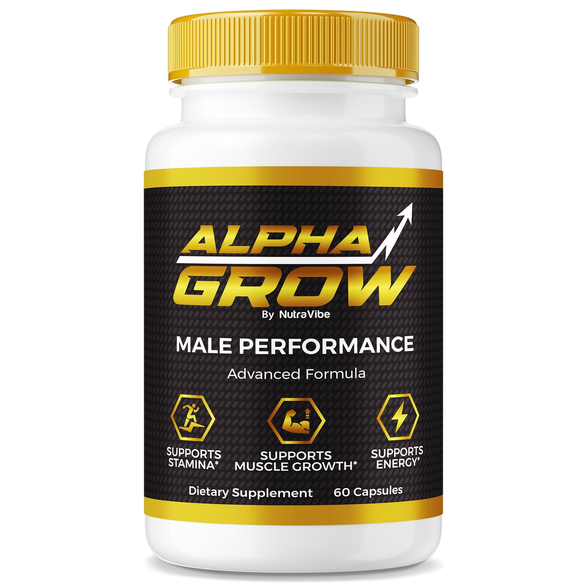 NutraVibe Alpha Grow for Men Capsules 60 Count